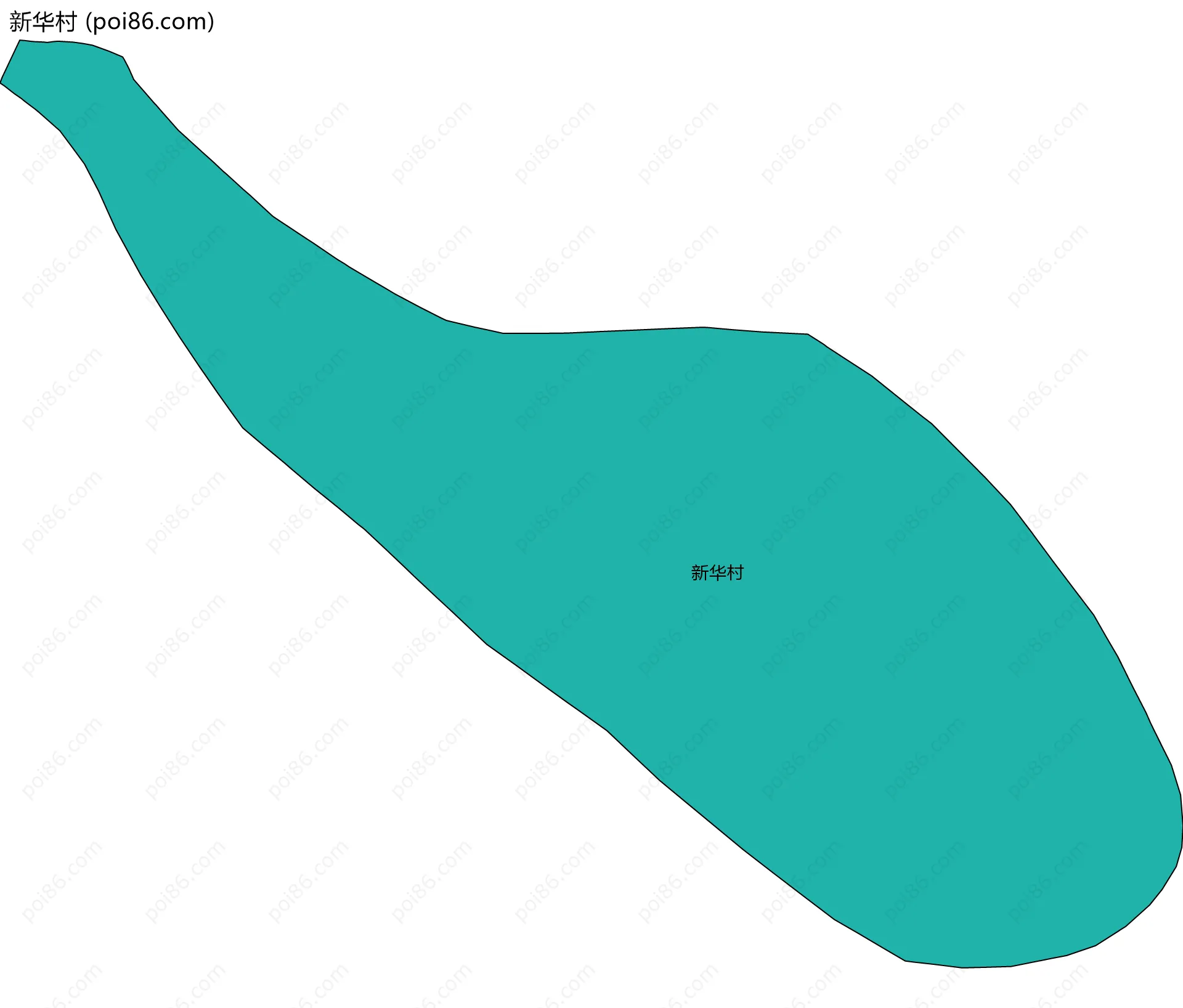 新华村边界地图