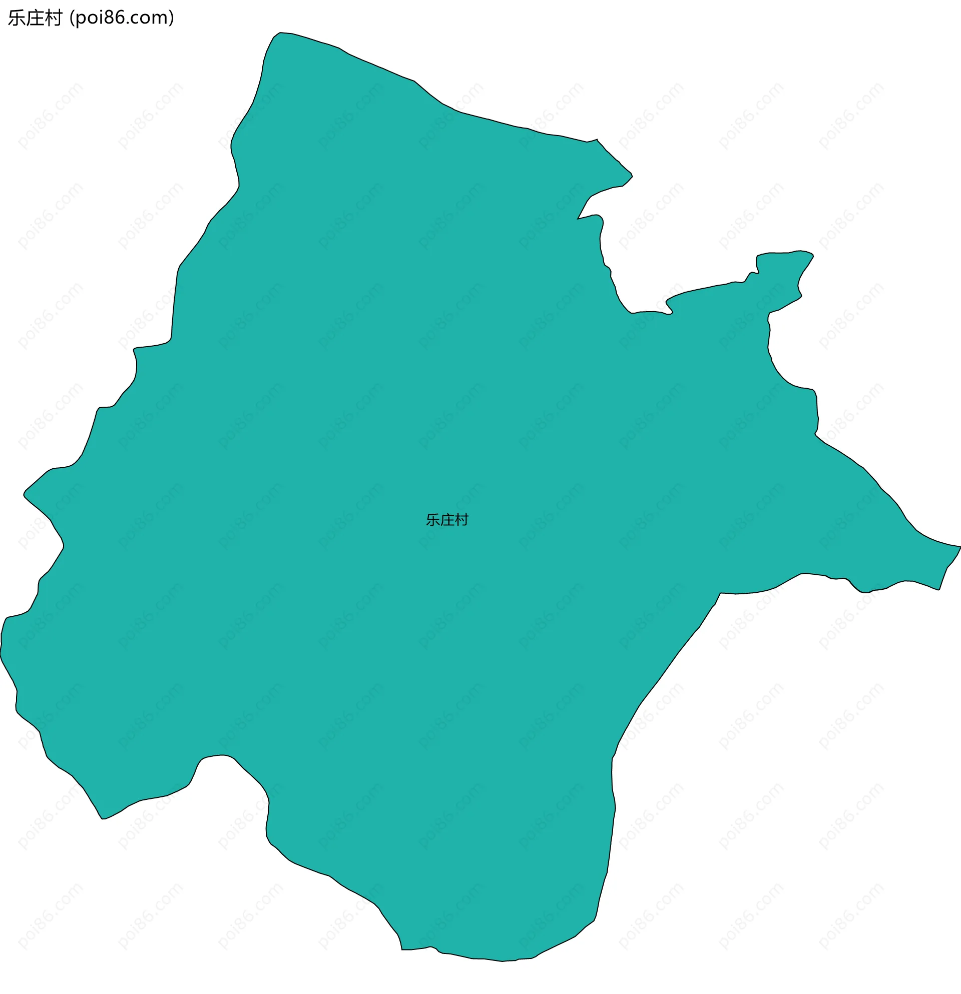 乐庄村边界地图