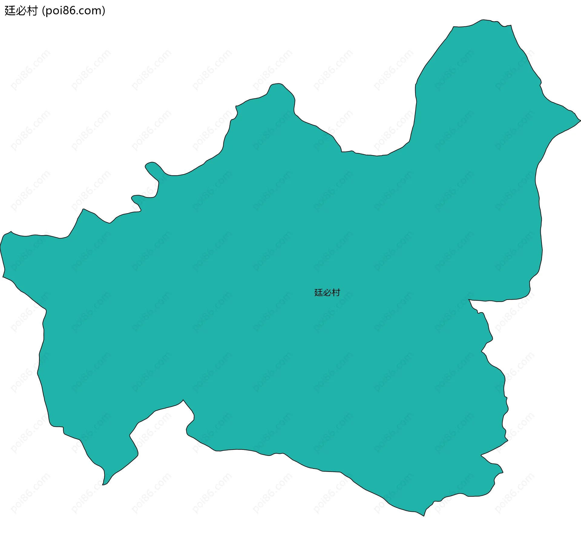 廷必村边界地图