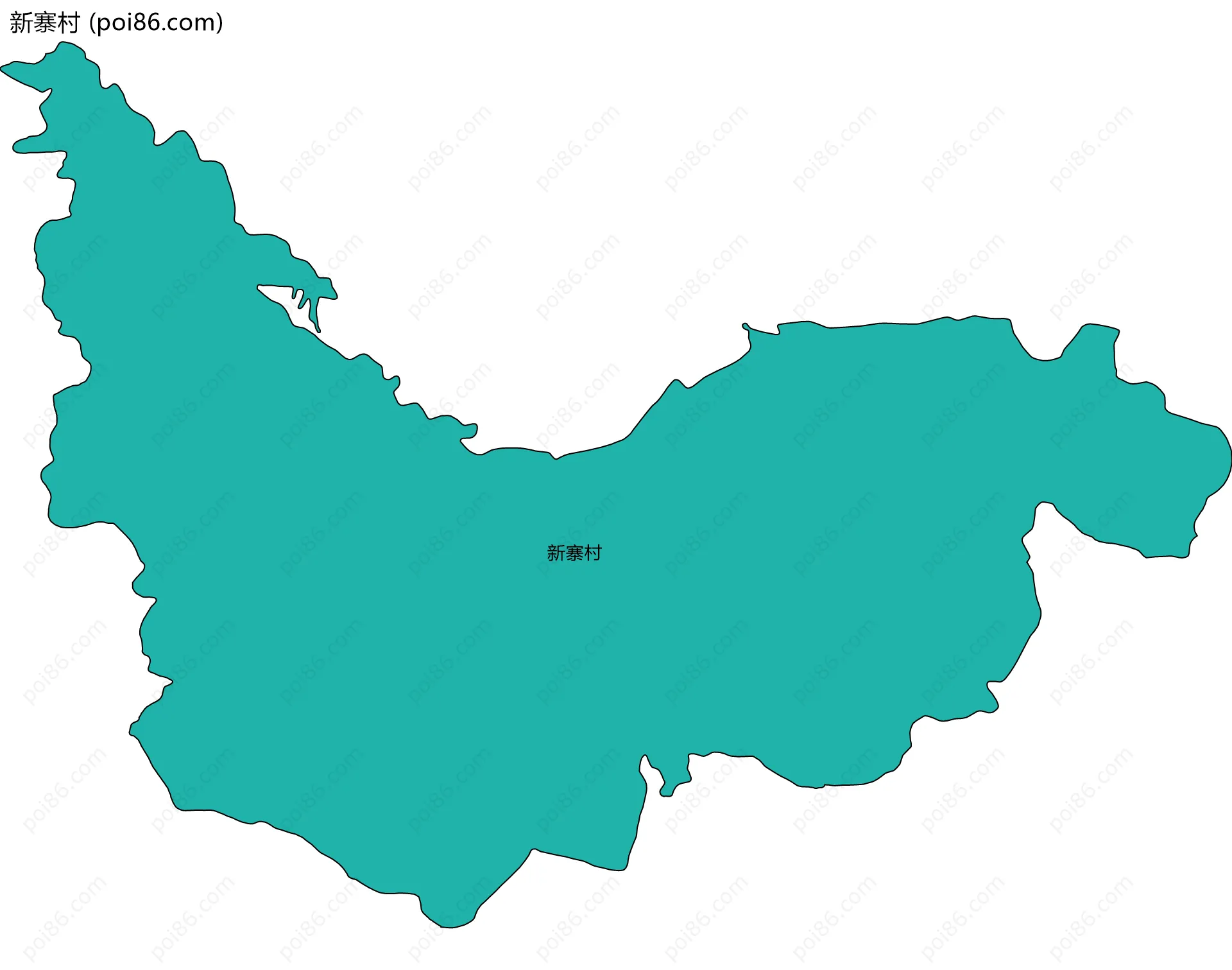 新寨村边界地图