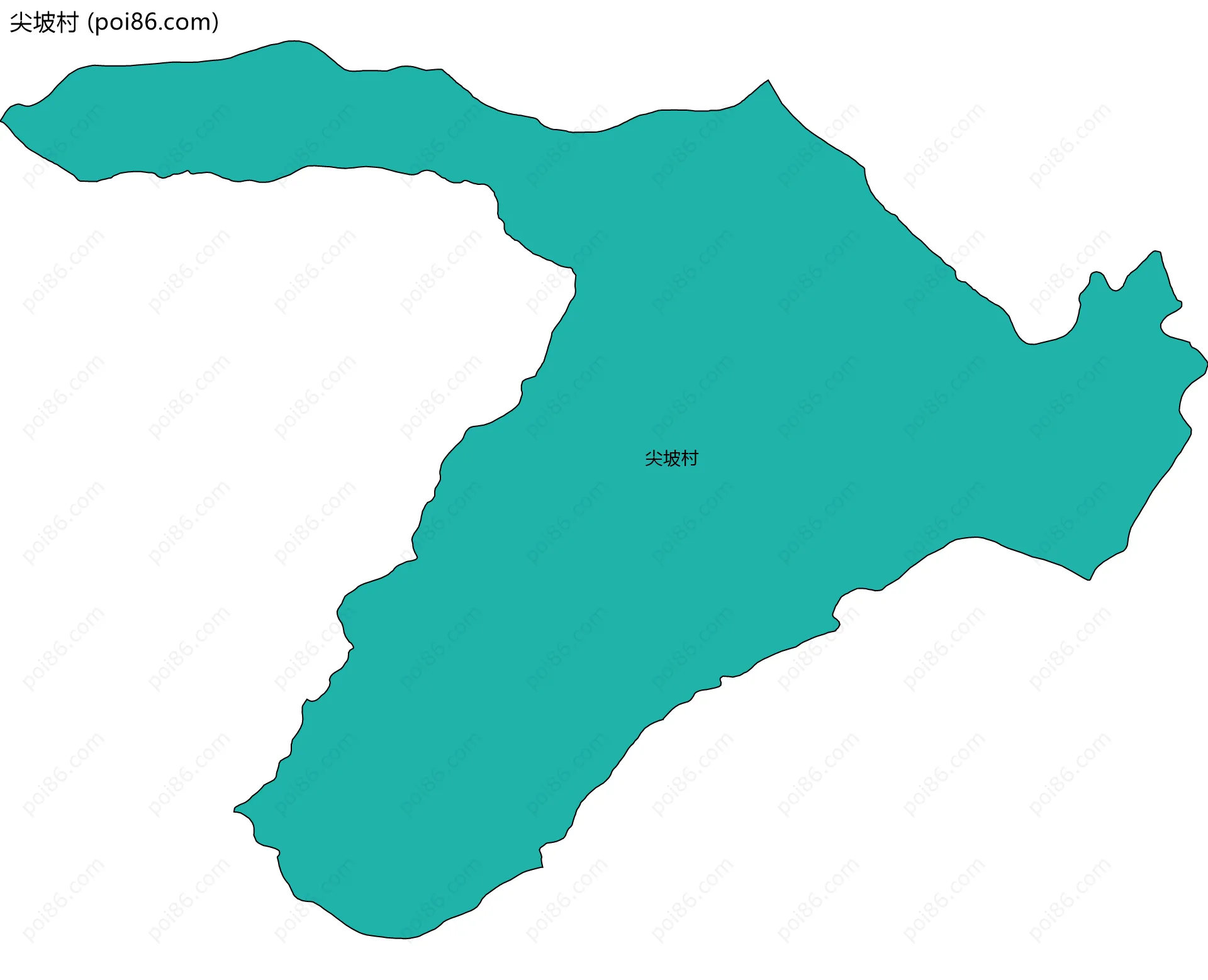 尖坡村边界地图