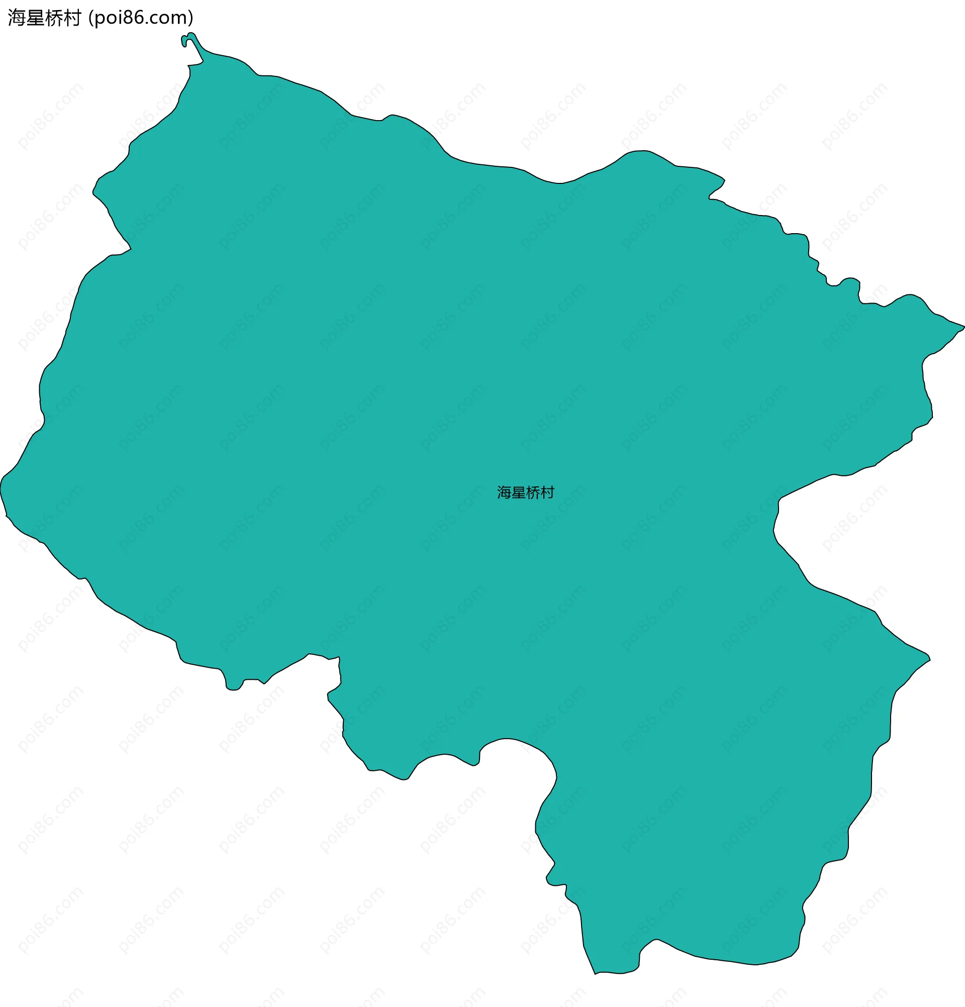 海星桥村边界地图