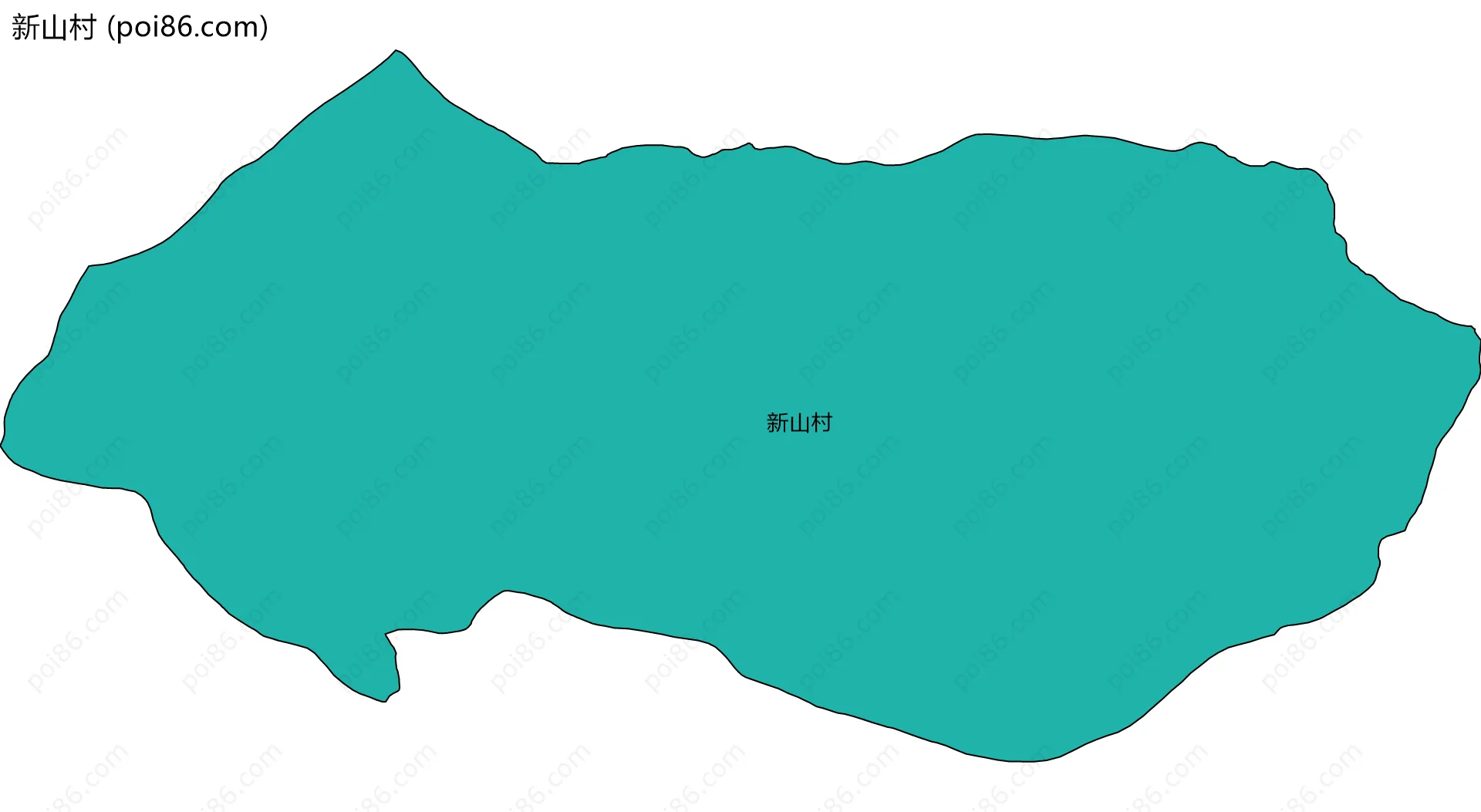 新山村边界地图