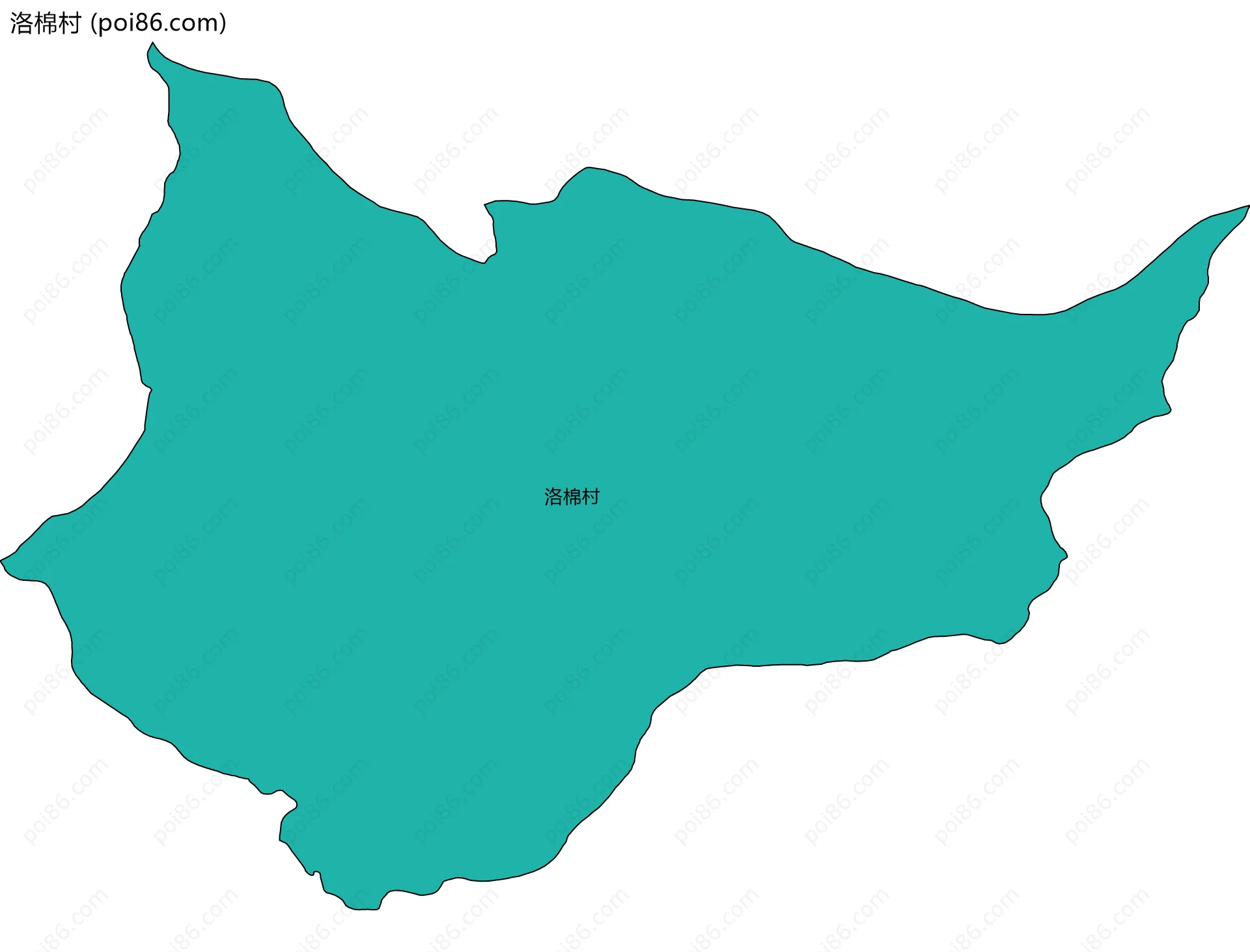 洛棉村边界地图