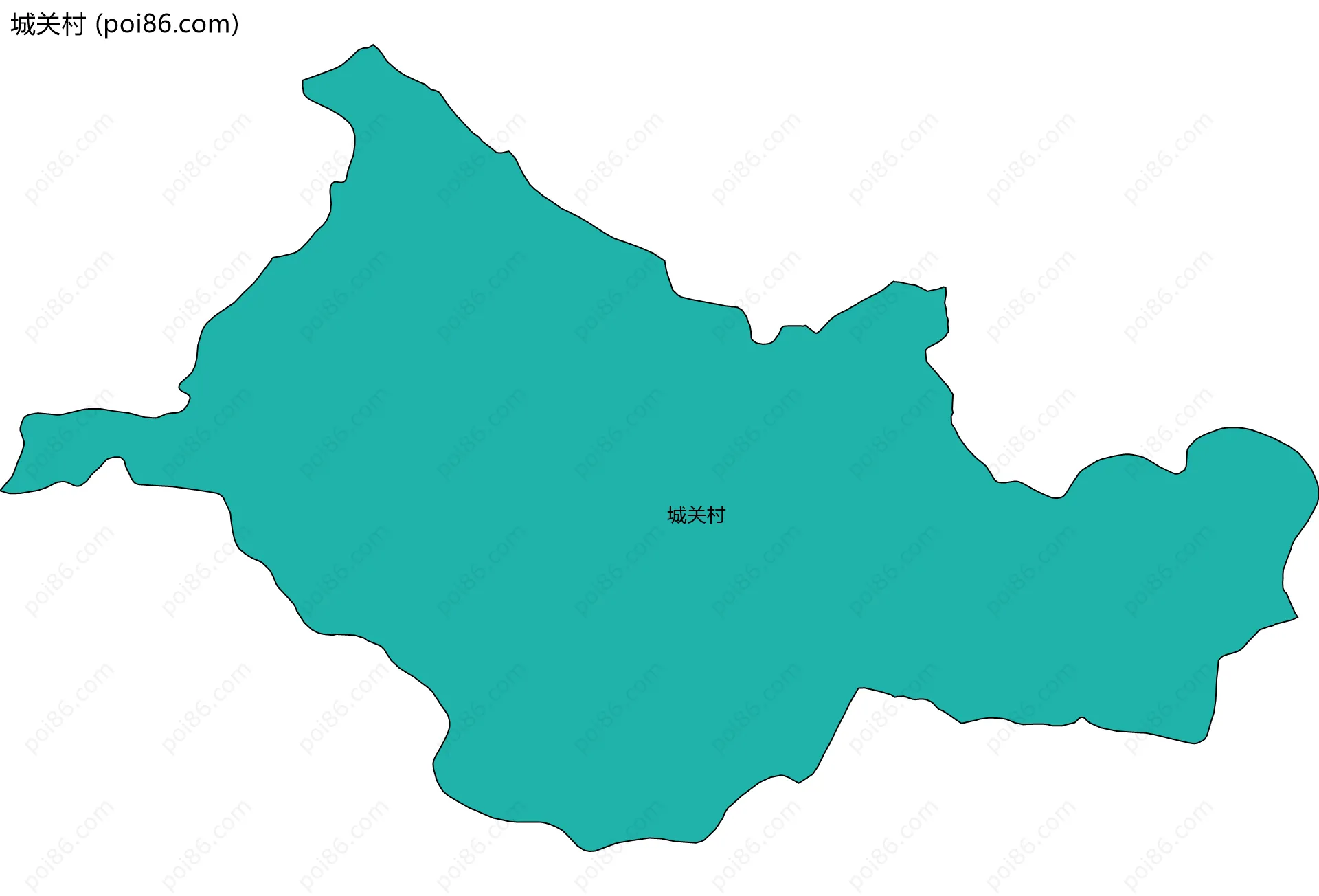 城关村边界地图