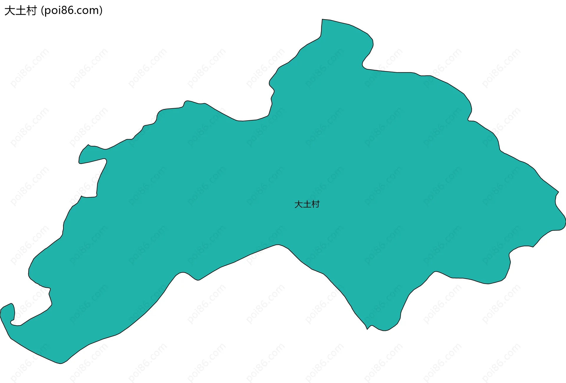 大土村边界地图