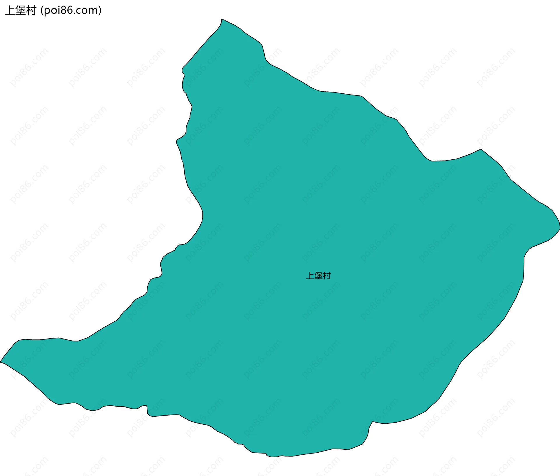 上堡村边界地图