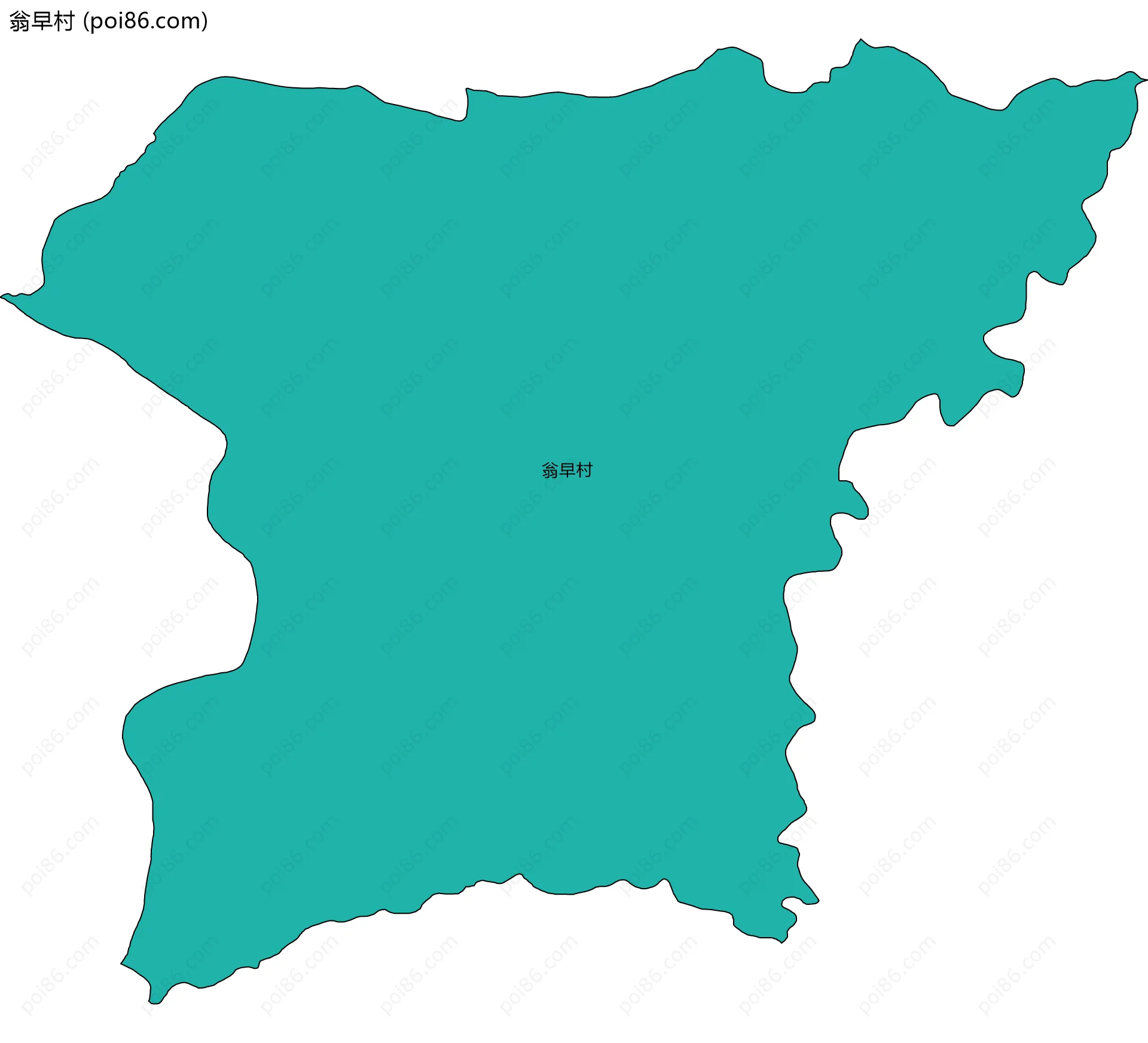 翁早村边界地图