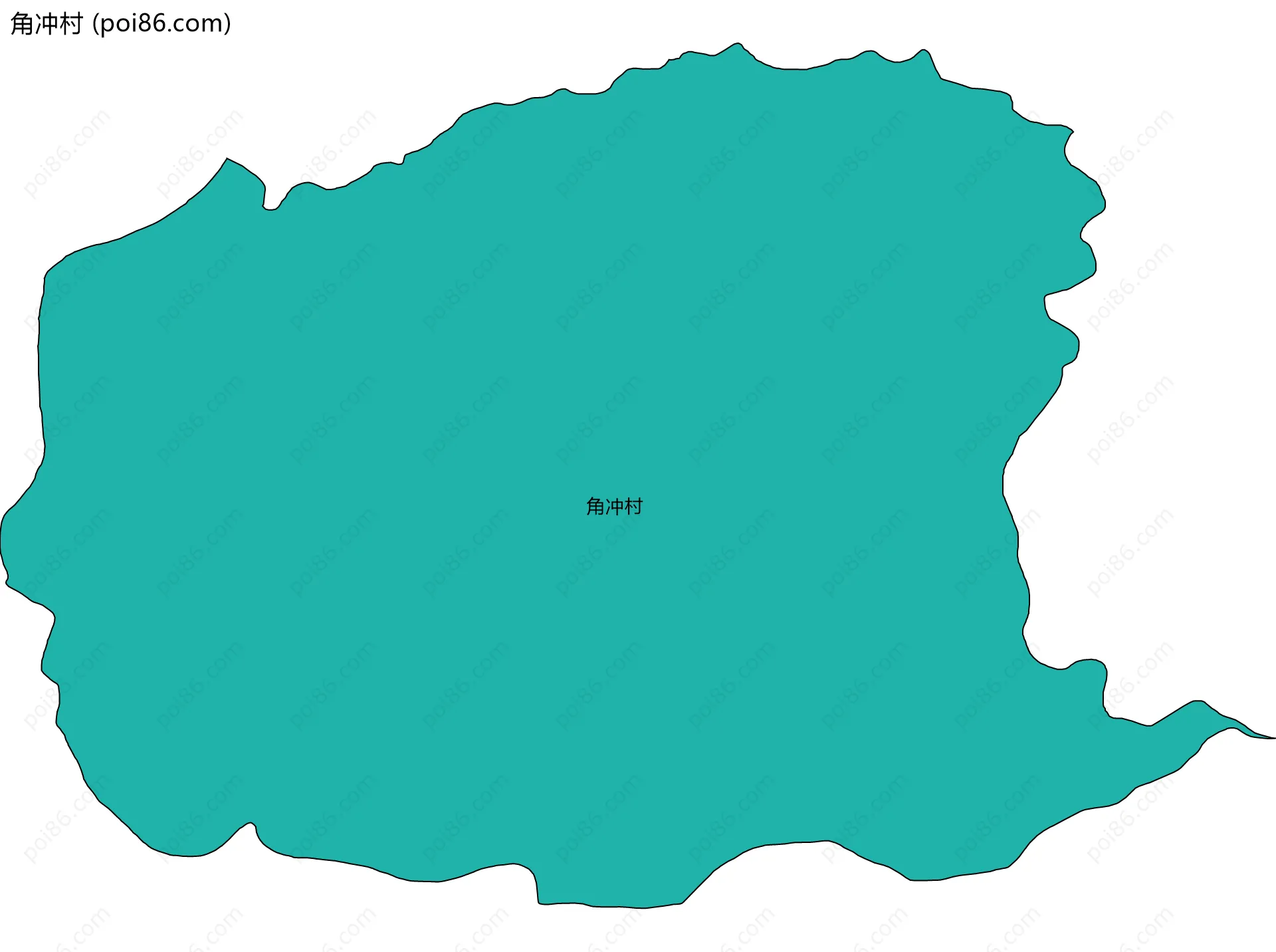 角冲村边界地图