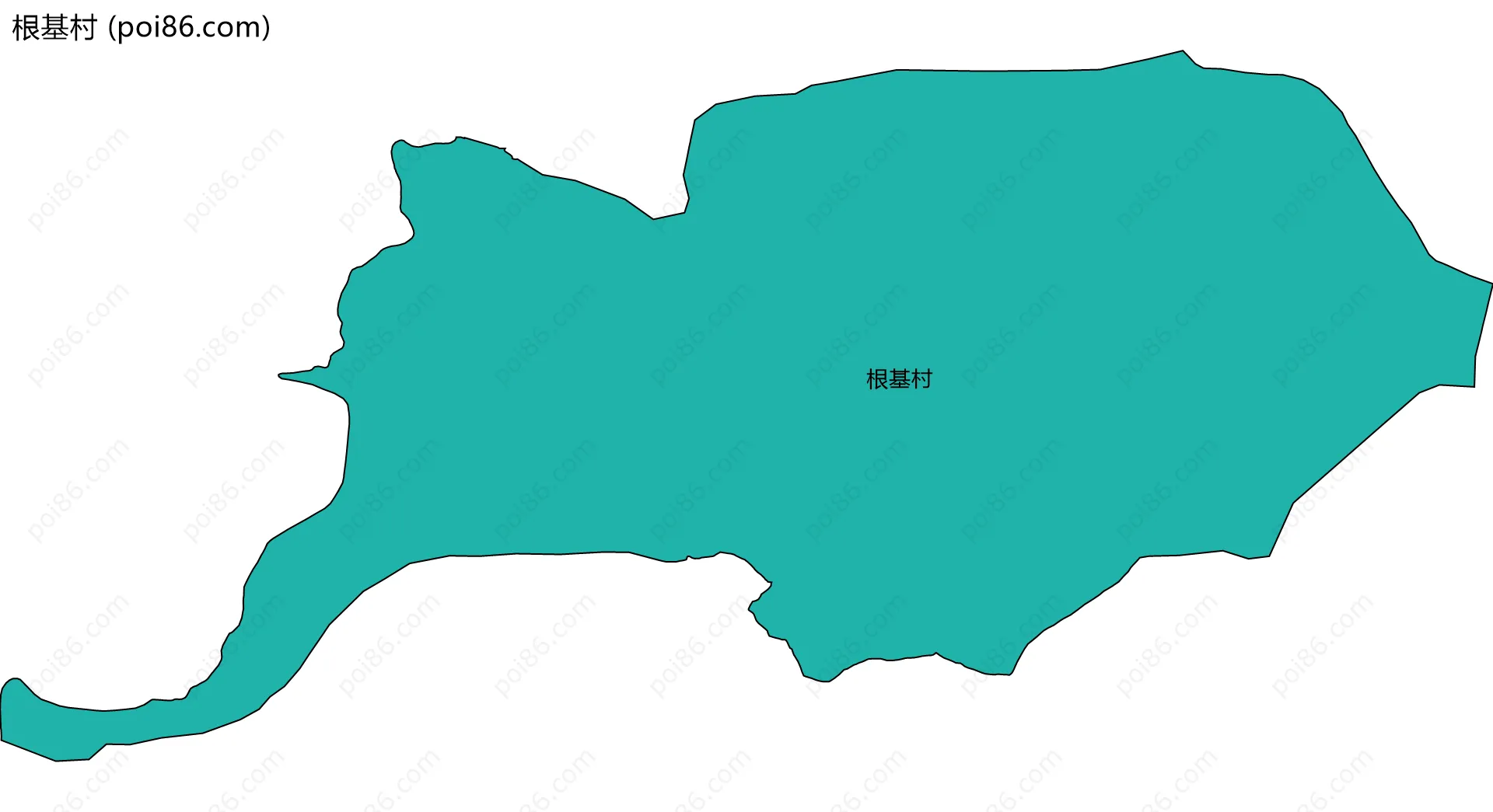 根基村边界地图