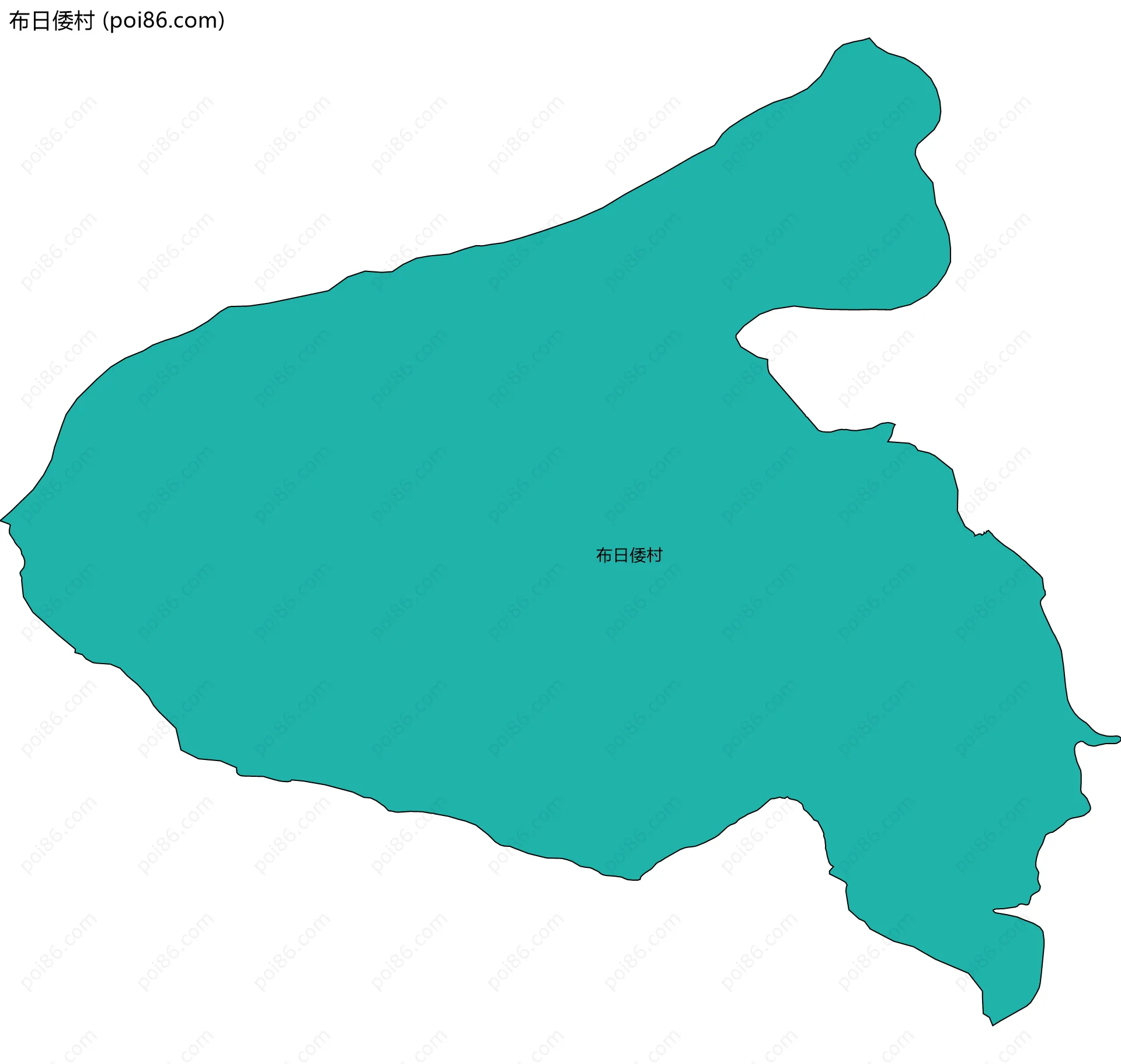 布日倭村边界地图