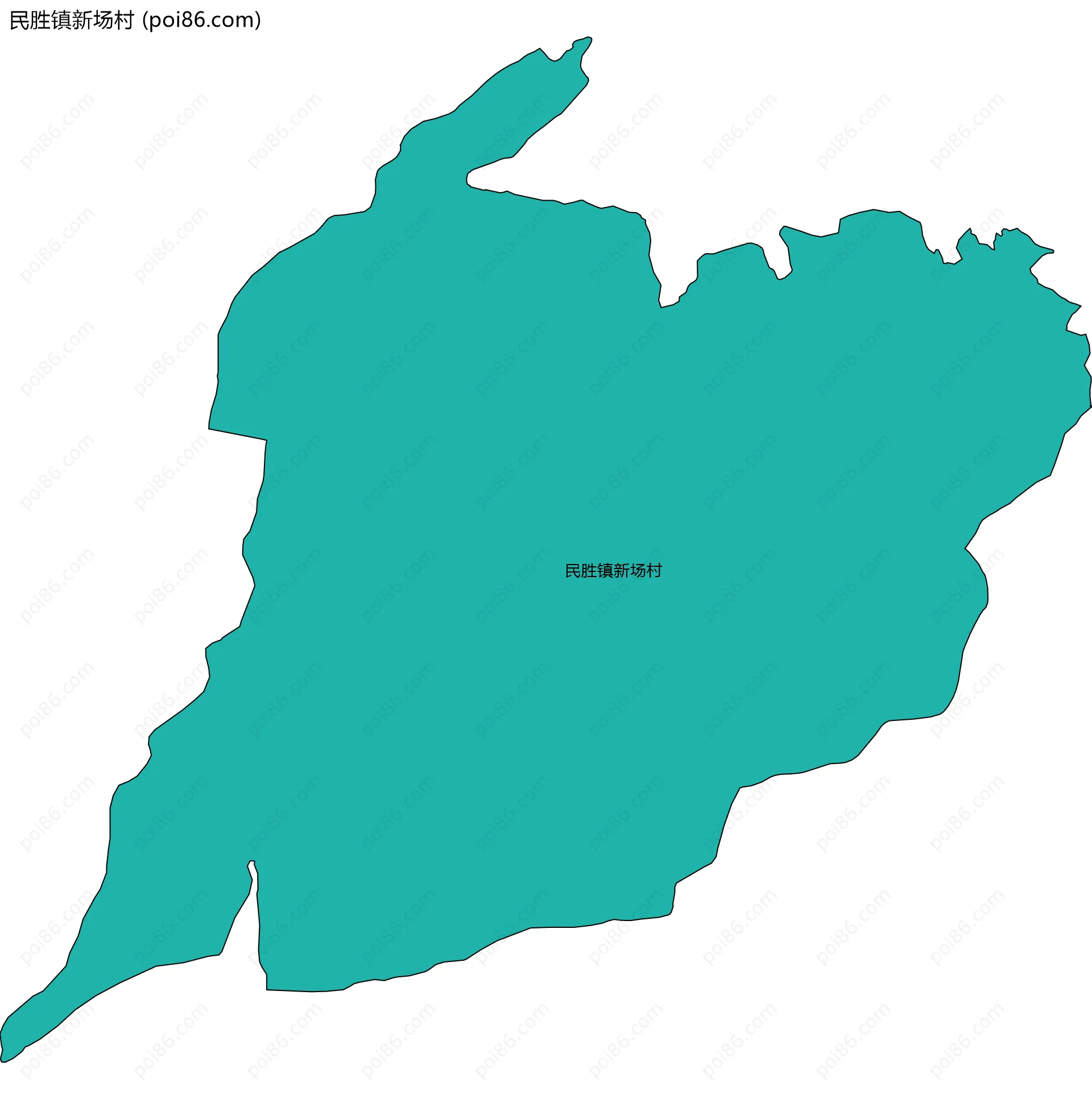 民胜镇新场村边界地图