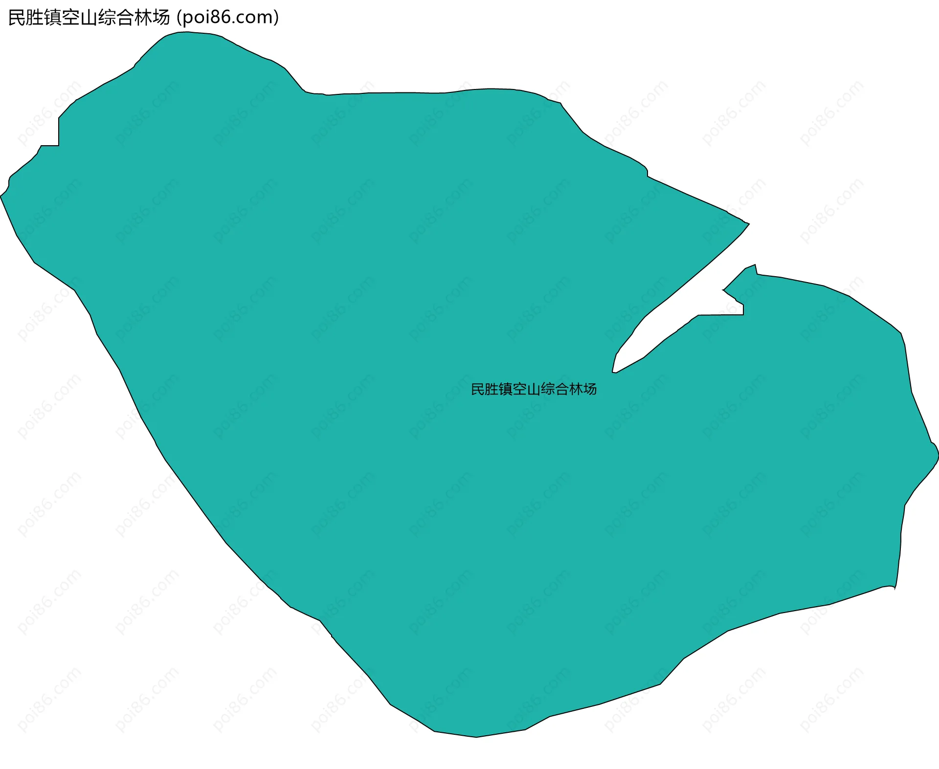 民胜镇空山综合林场边界地图