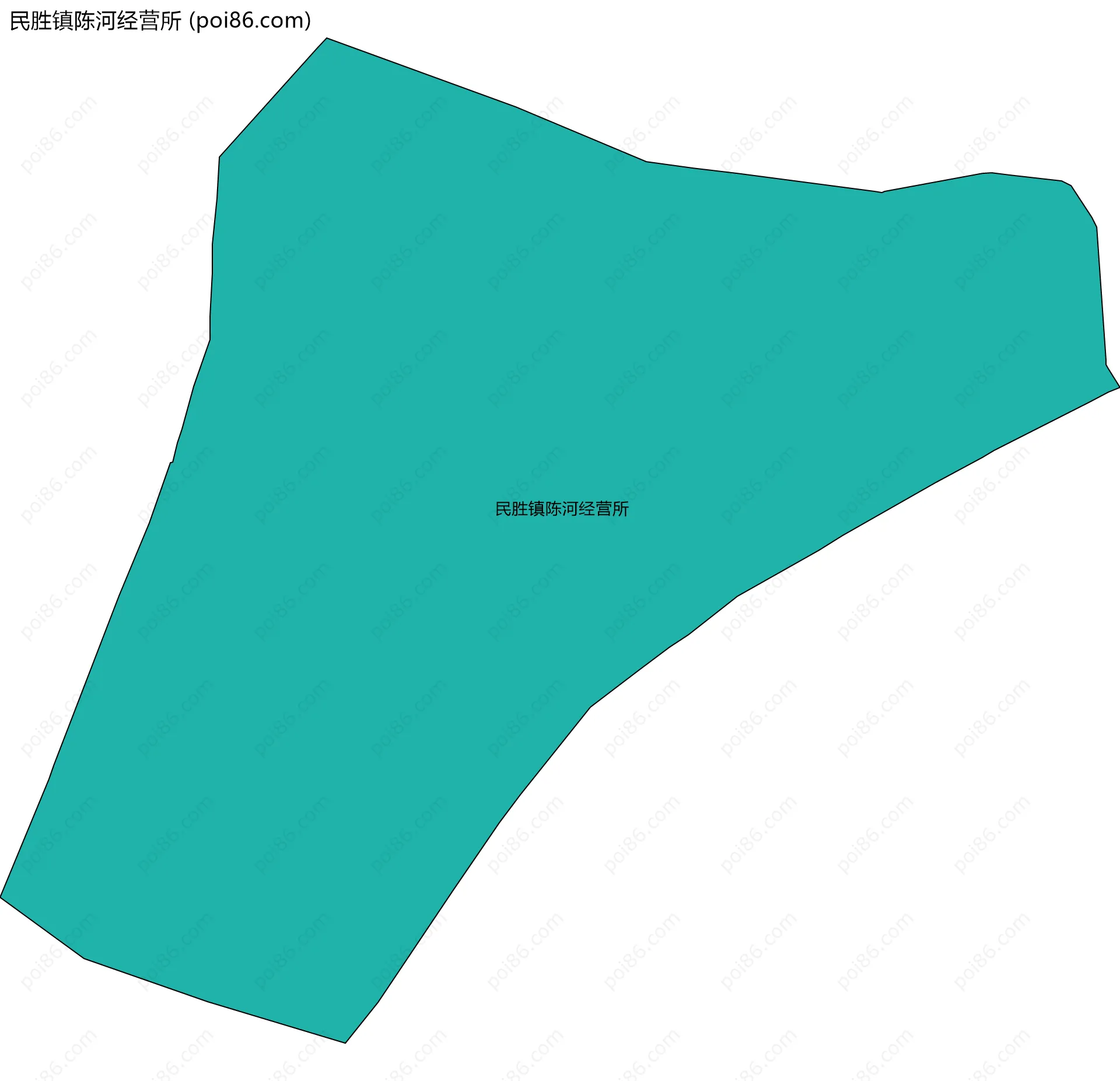 民胜镇陈河经营所边界地图