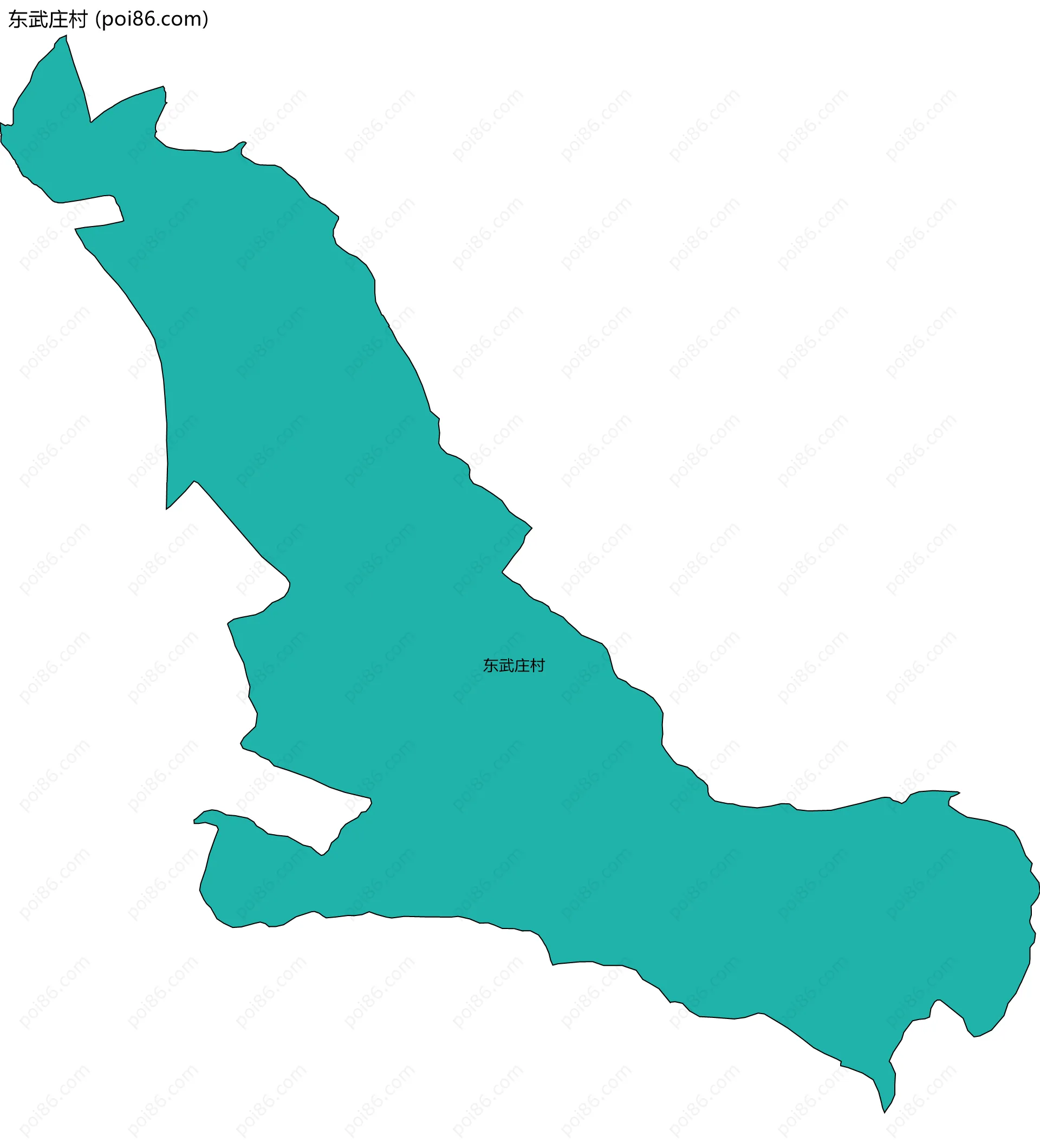 东武庄村边界地图
