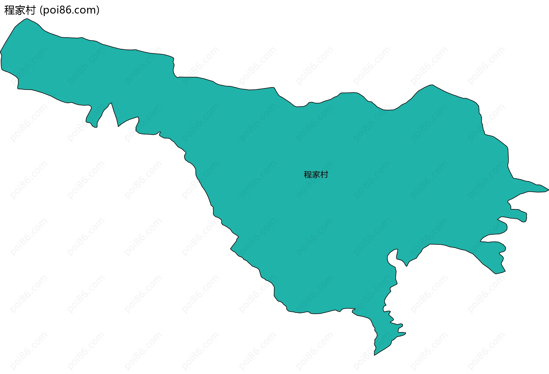 程家村边界地图