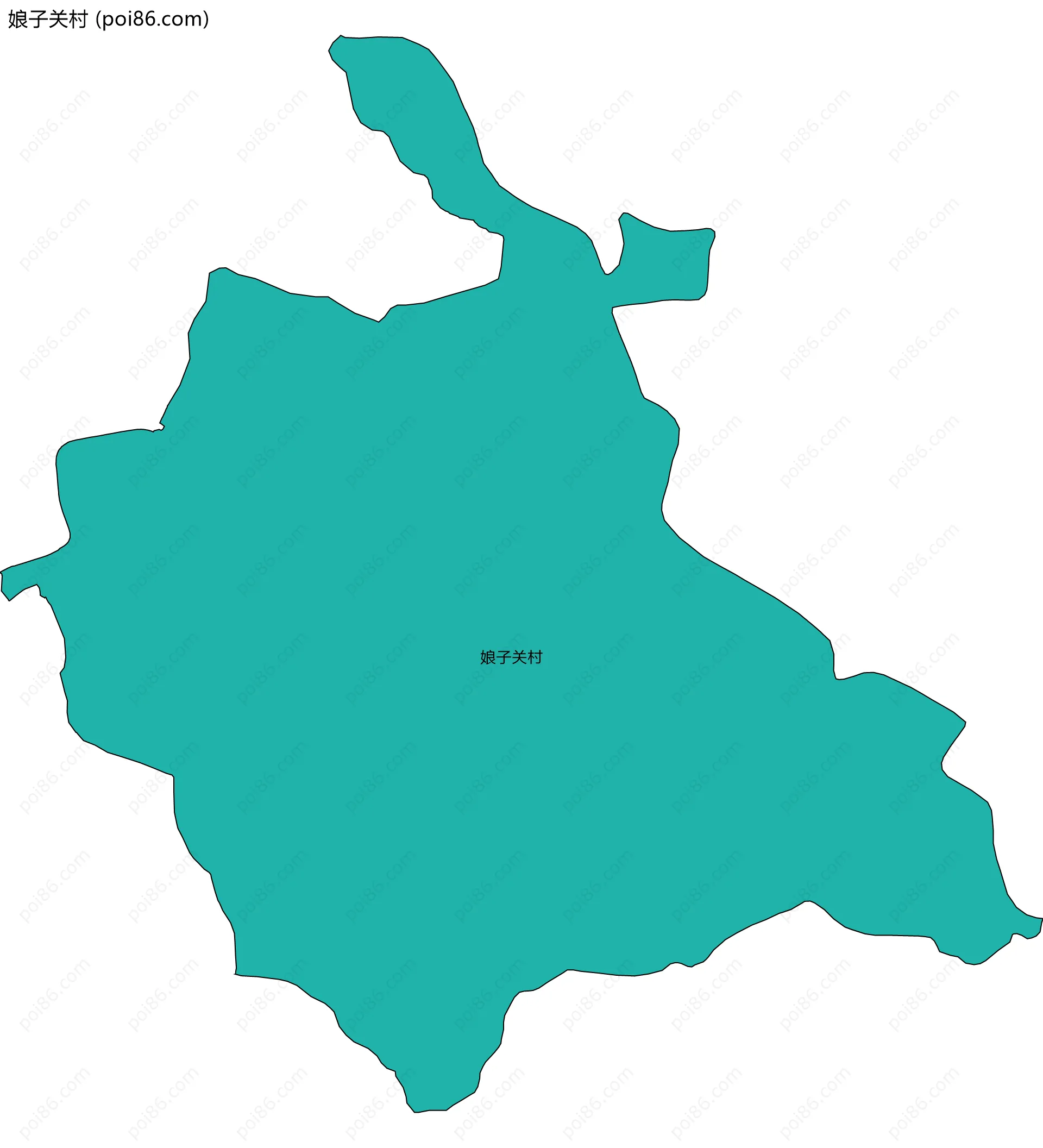 娘子关村边界地图