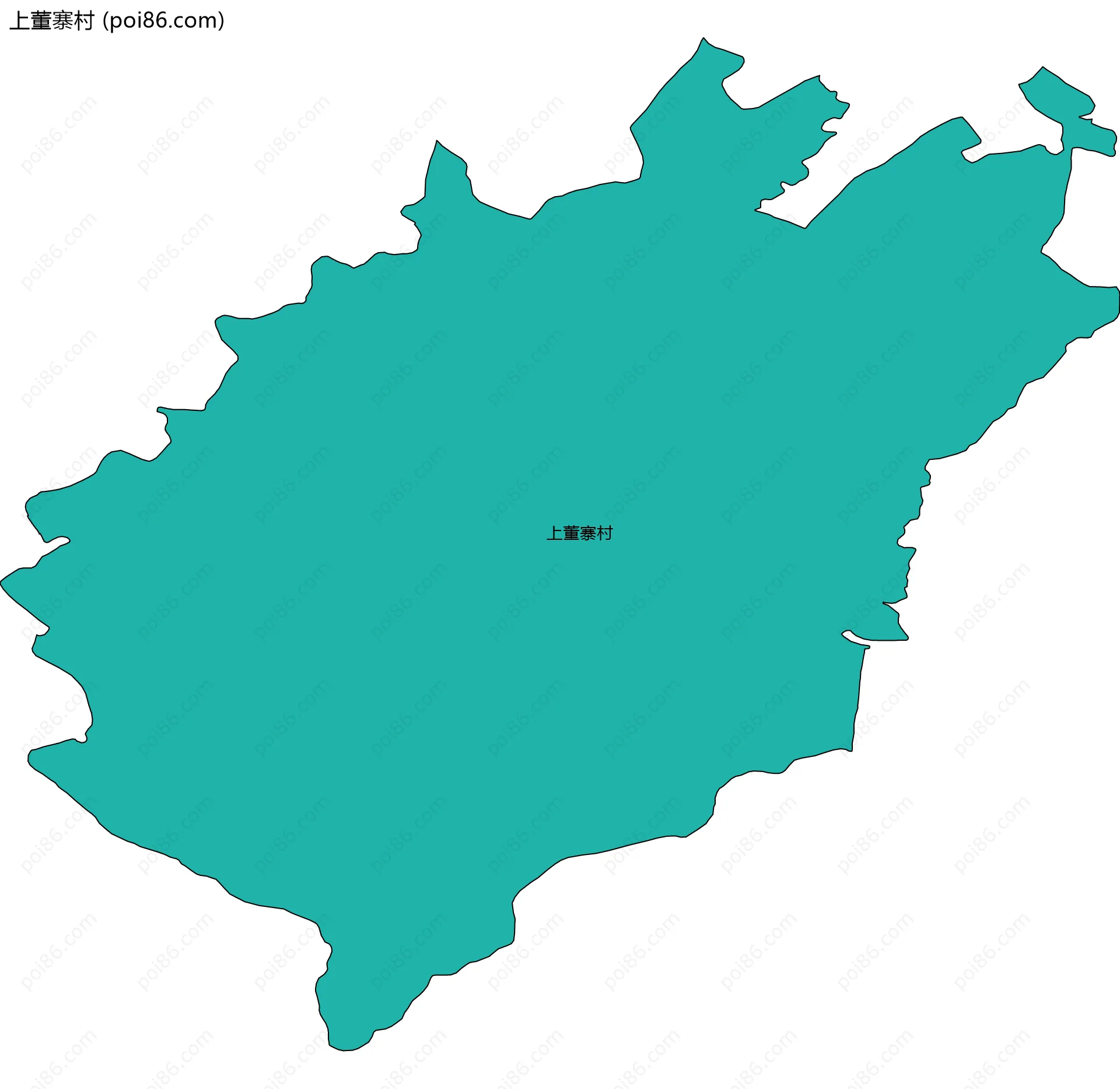 上董寨村边界地图