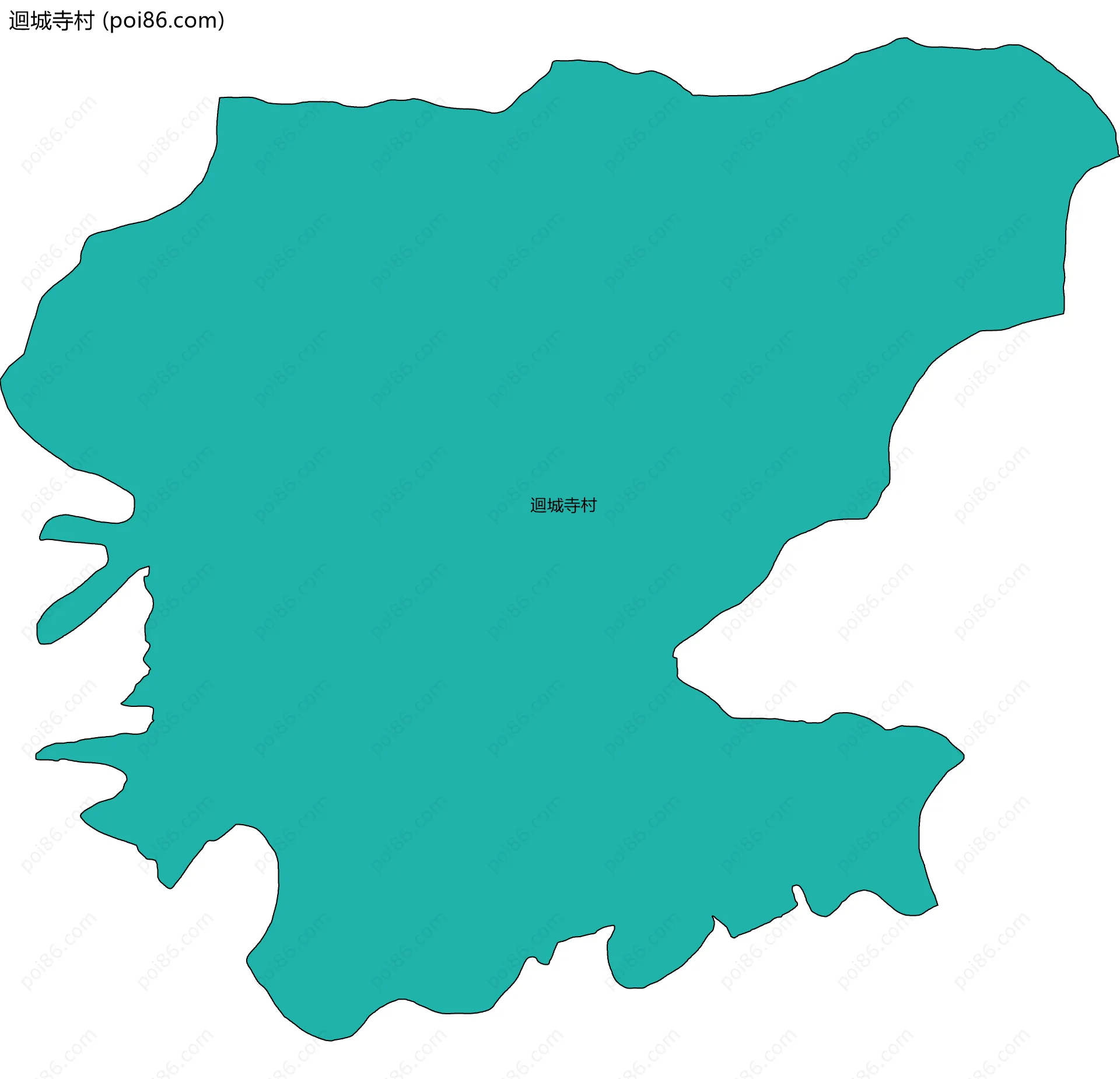 迴城寺村边界地图