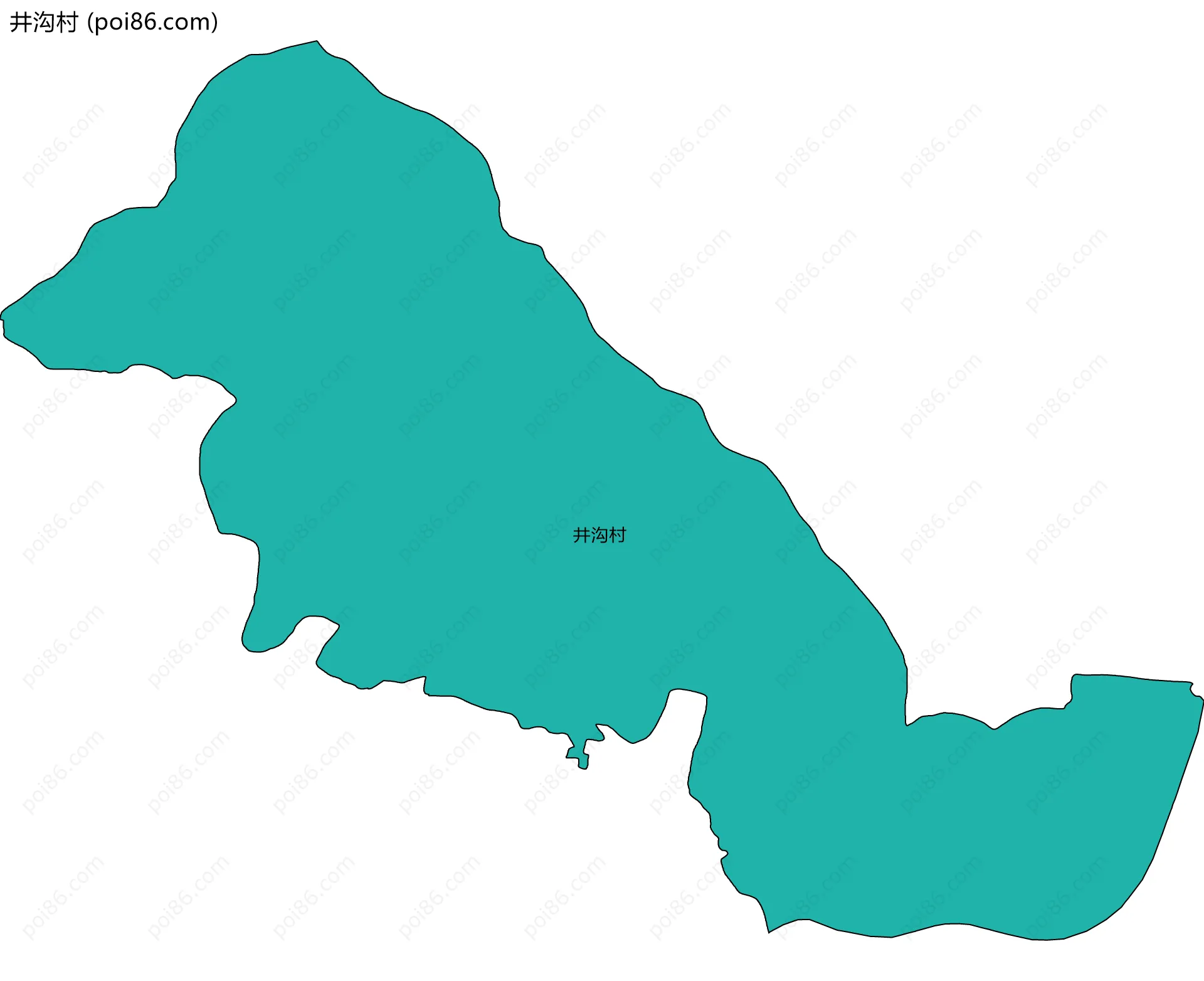 井沟村边界地图