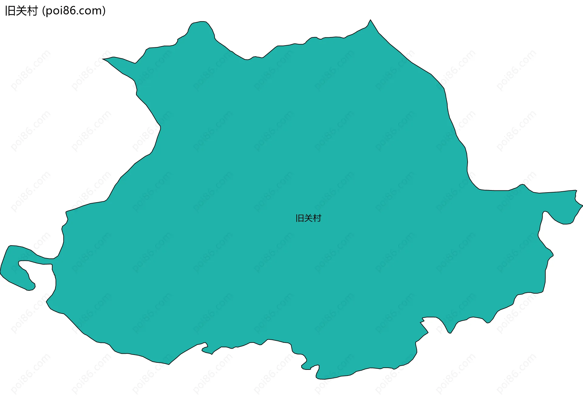 旧关村边界地图