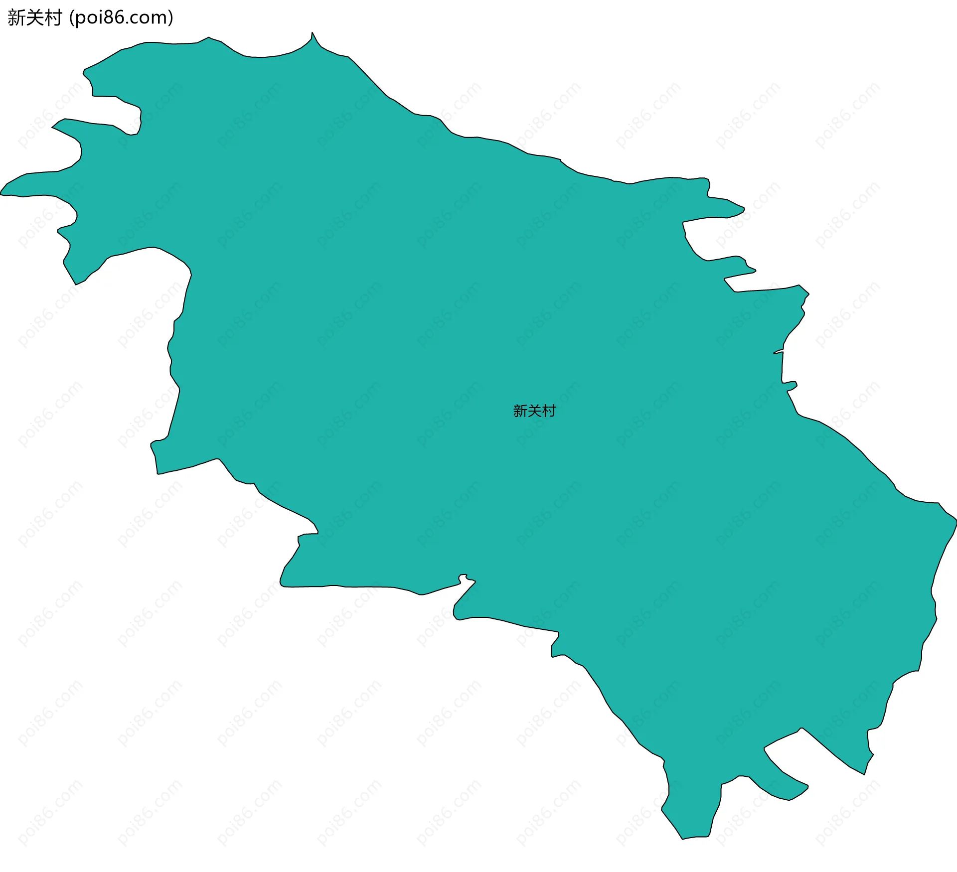 新关村边界地图