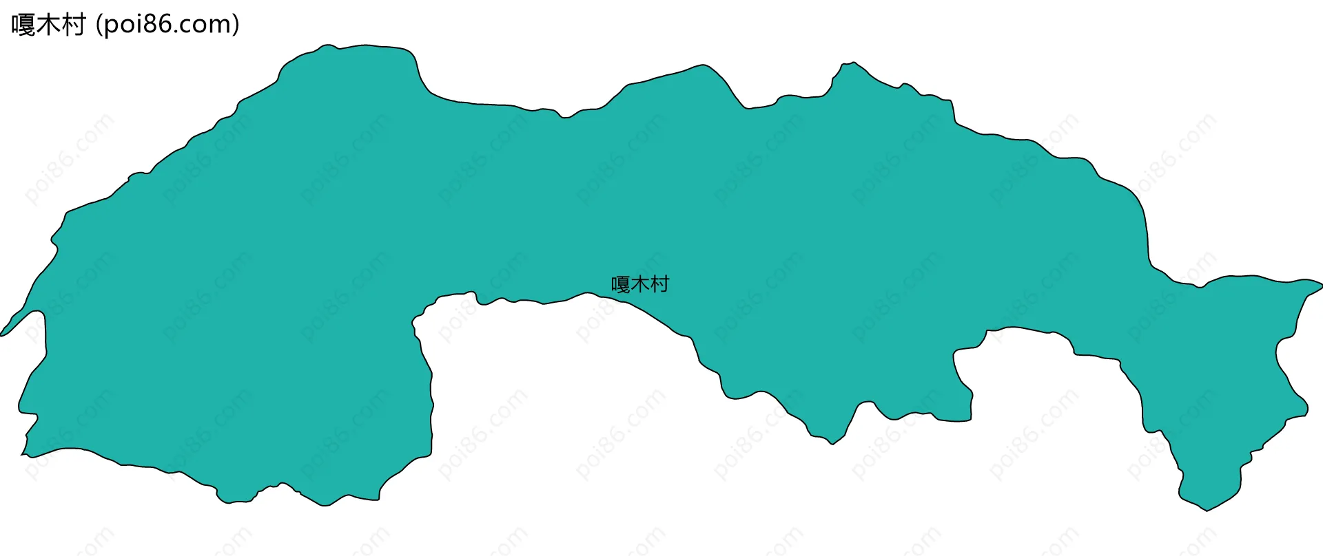 嘎木村边界地图