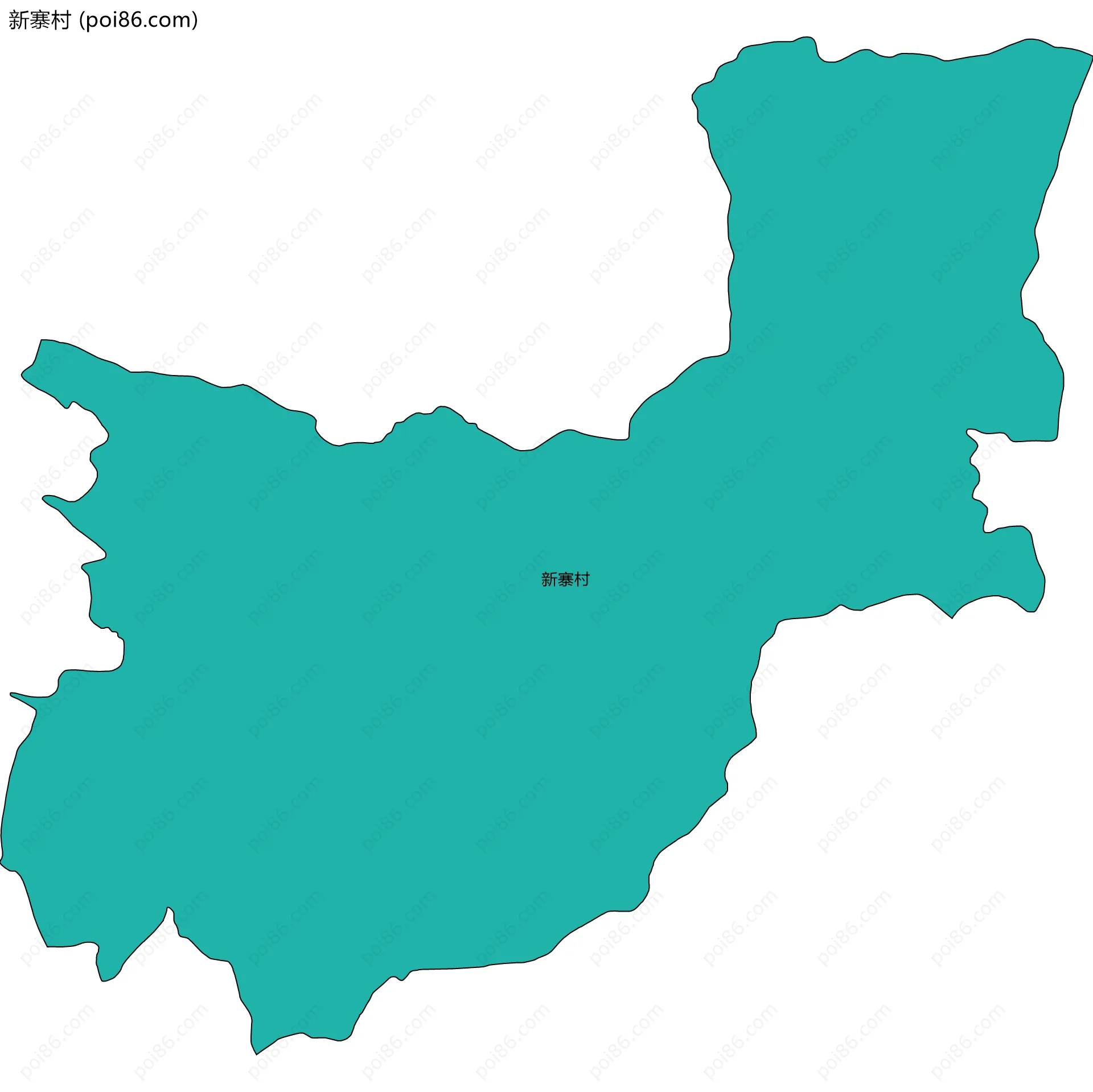 新寨村边界地图