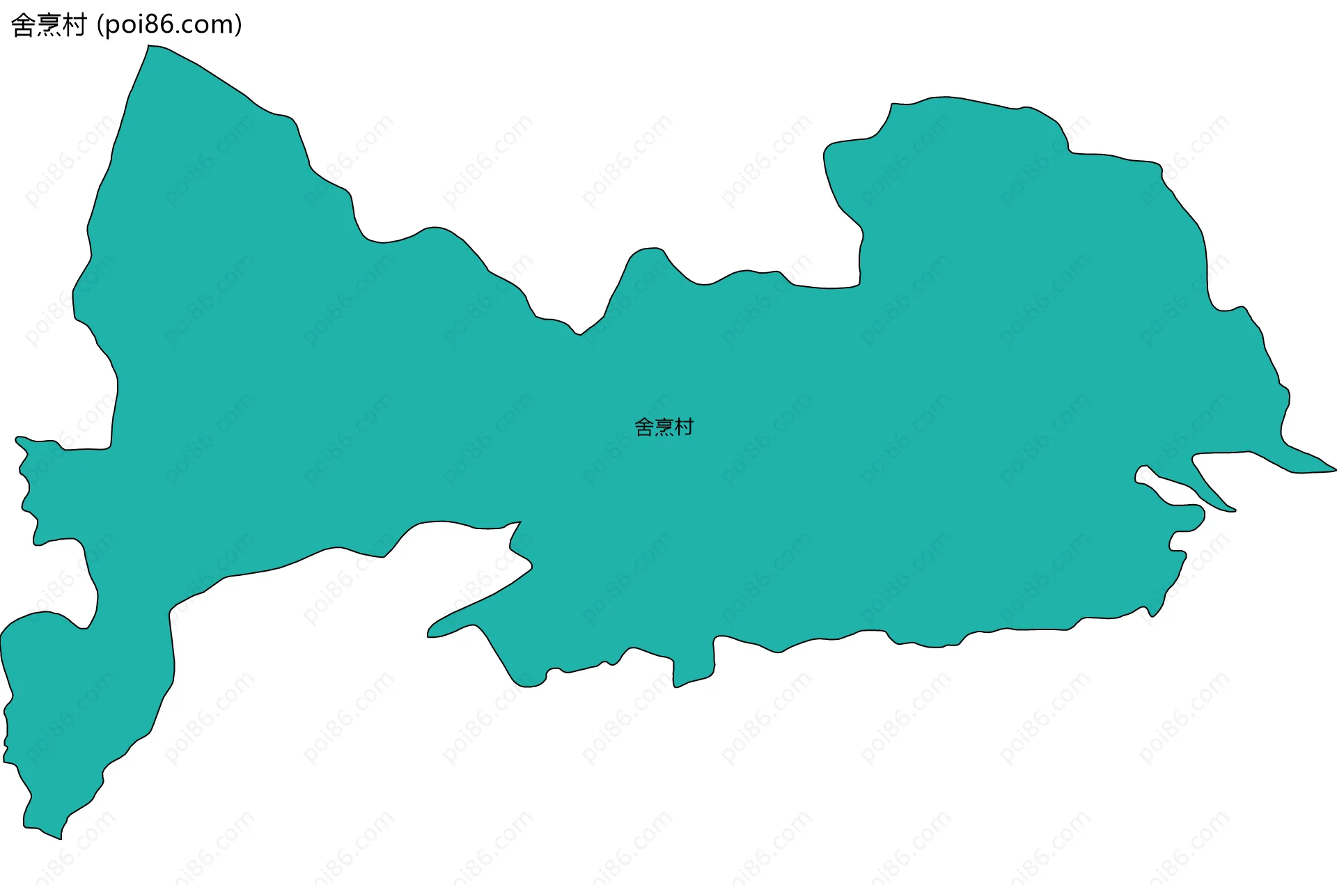 舍烹村边界地图