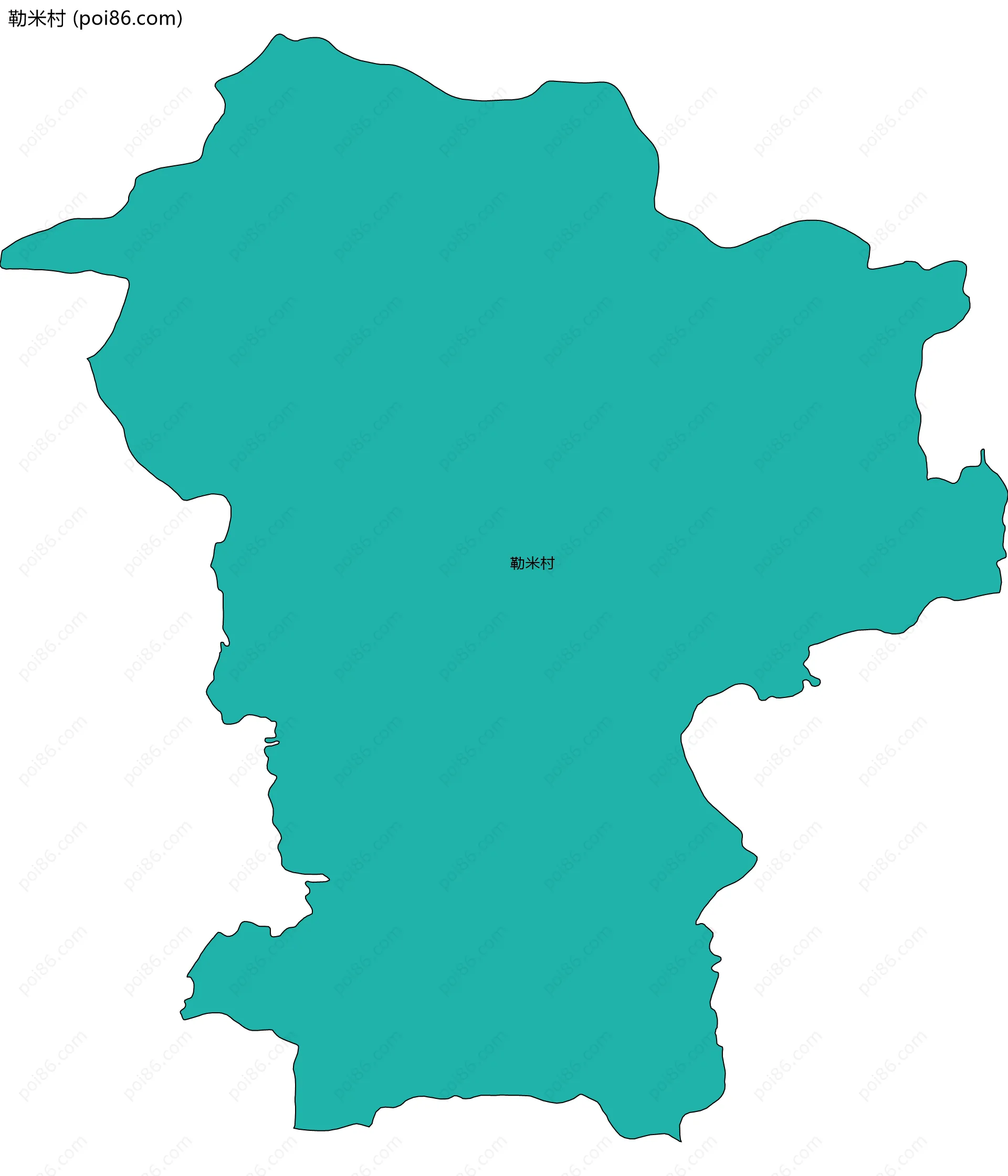 勒米村边界地图