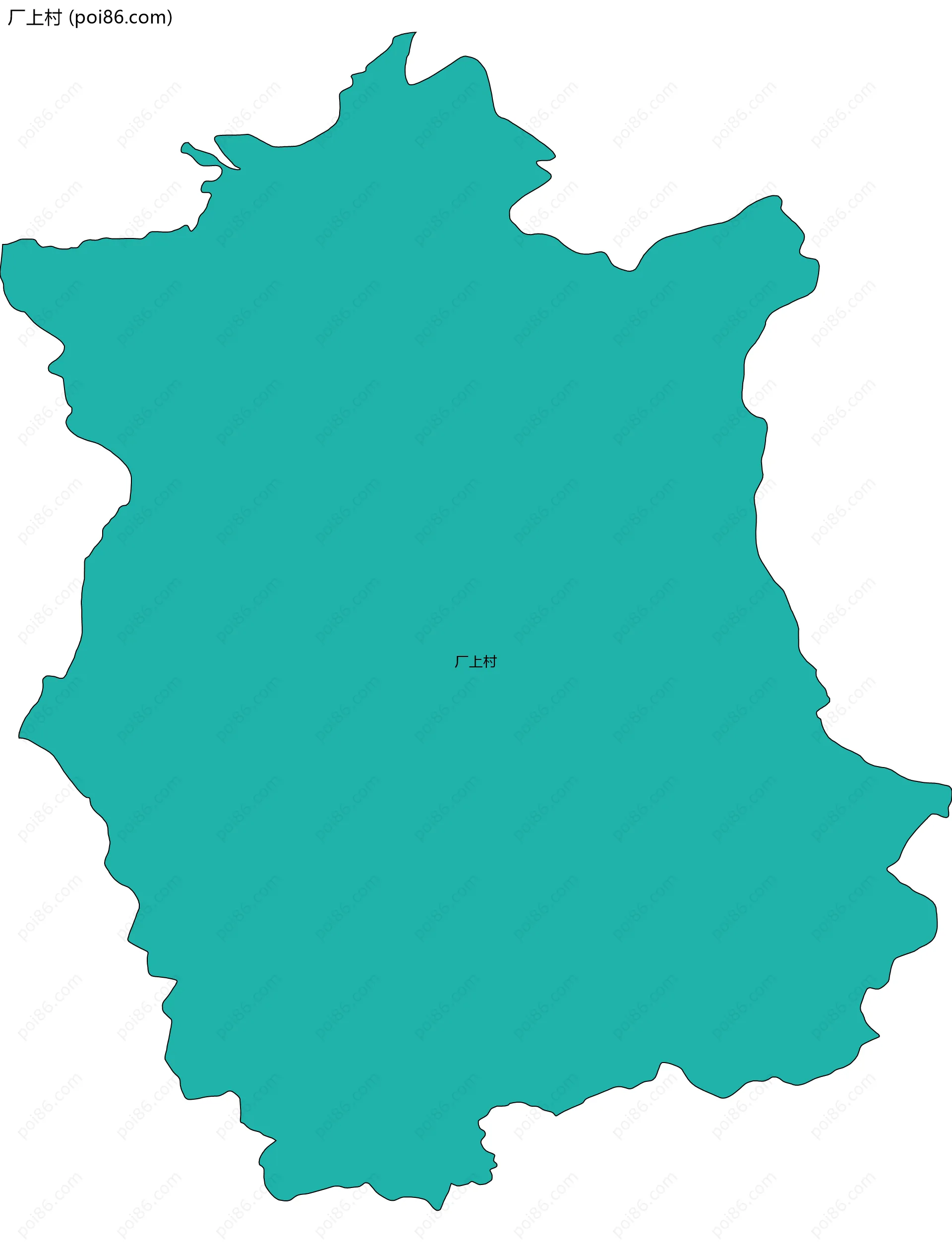 厂上村边界地图