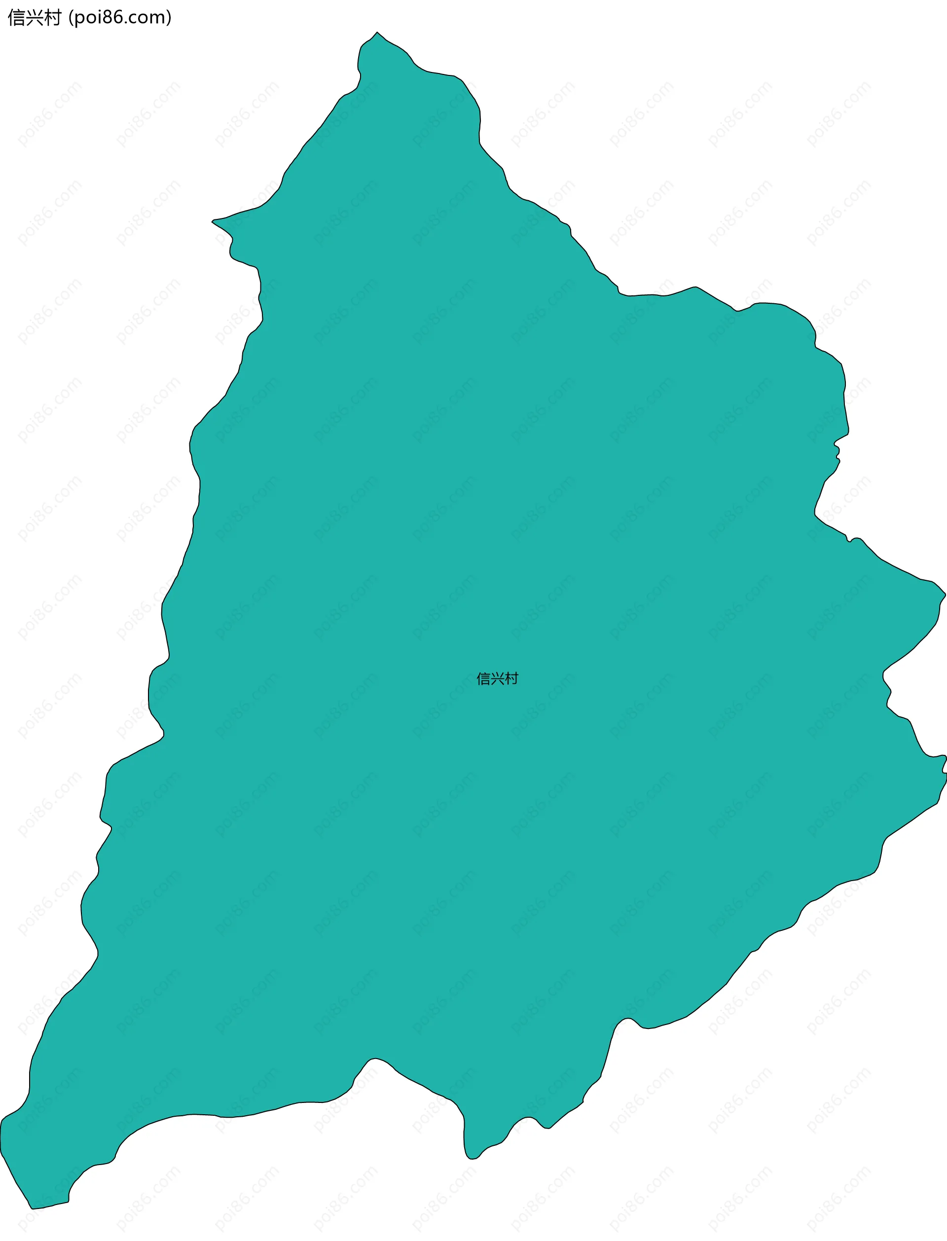 信兴村边界地图