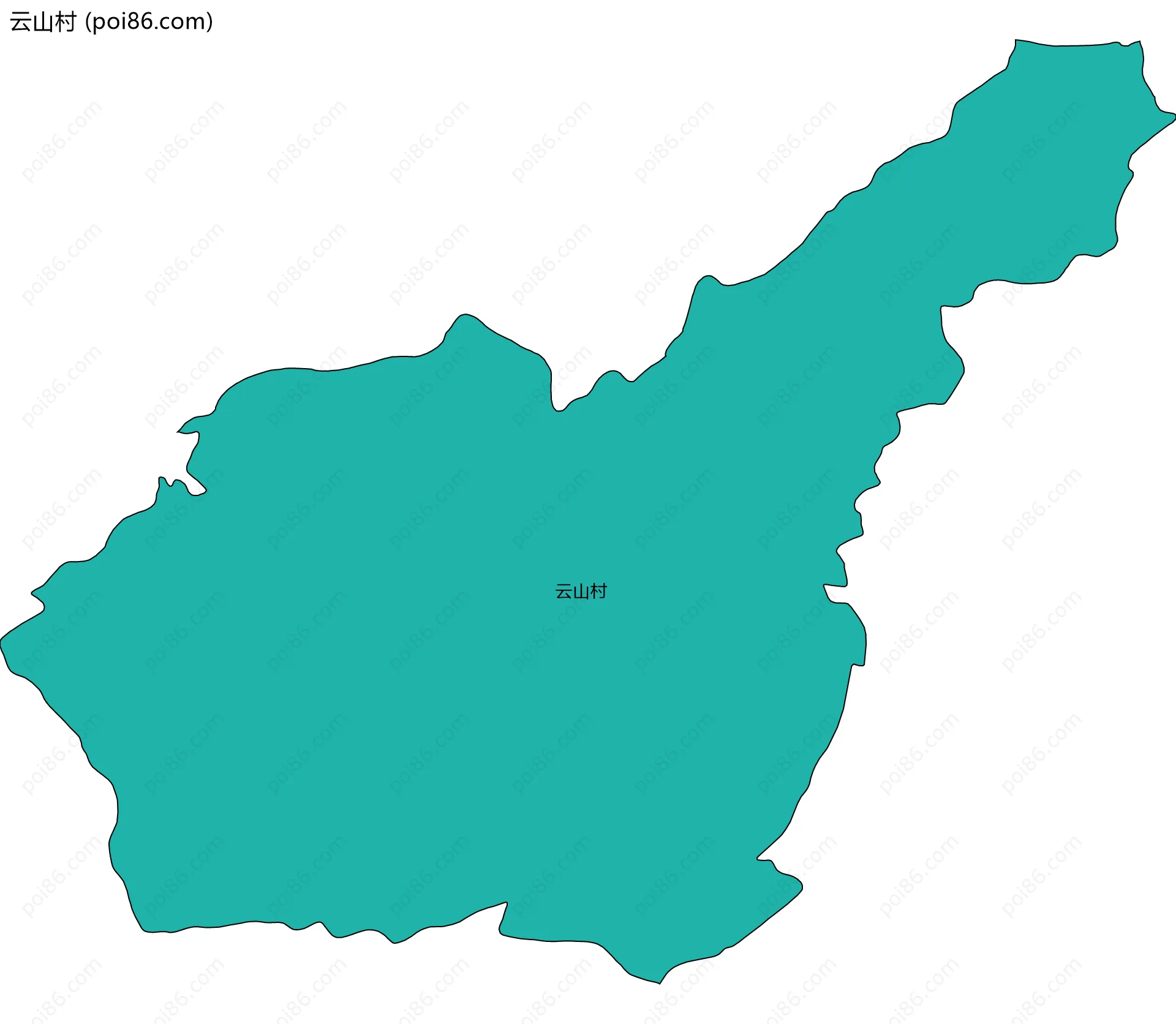云山村边界地图