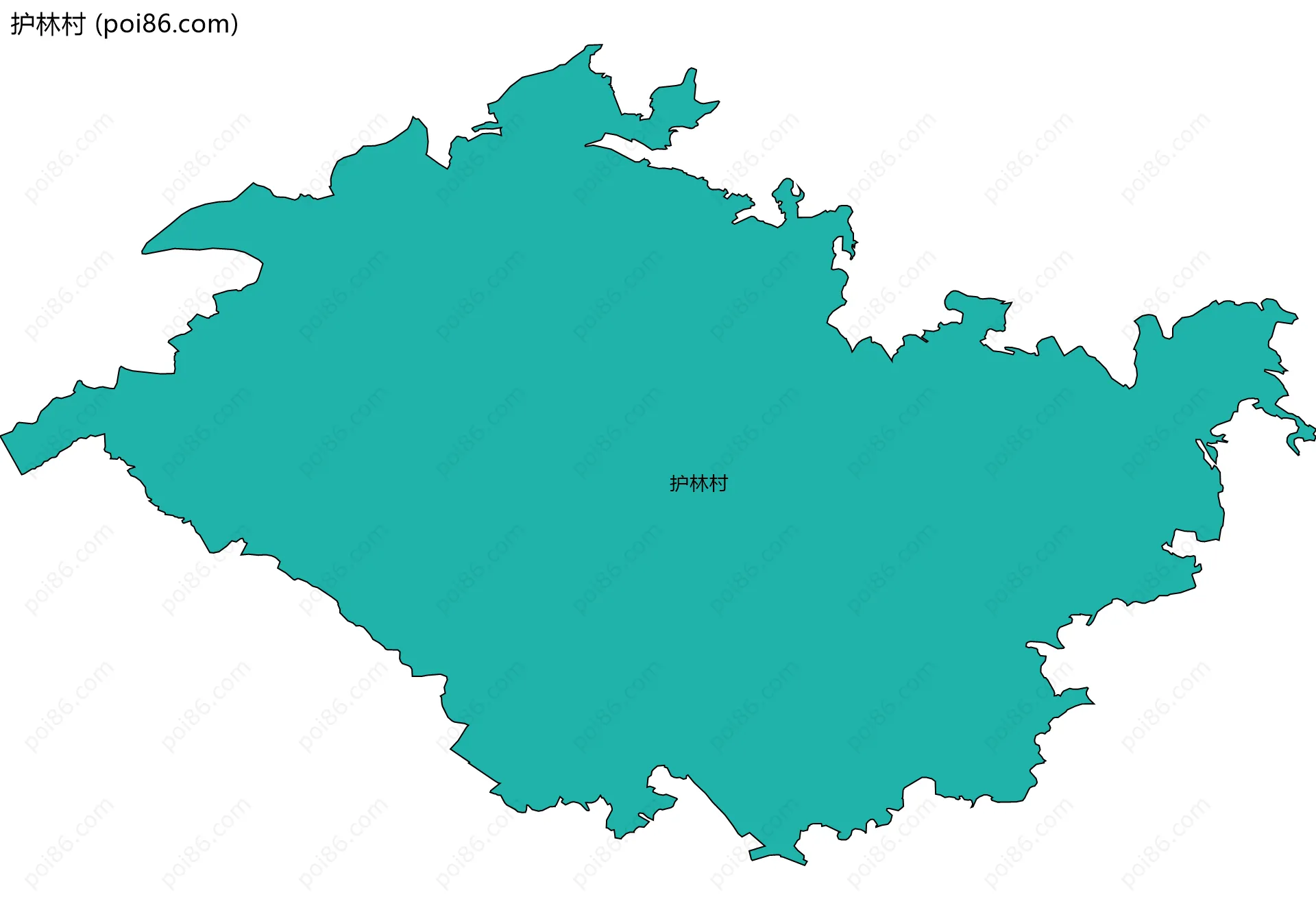 护林村边界地图