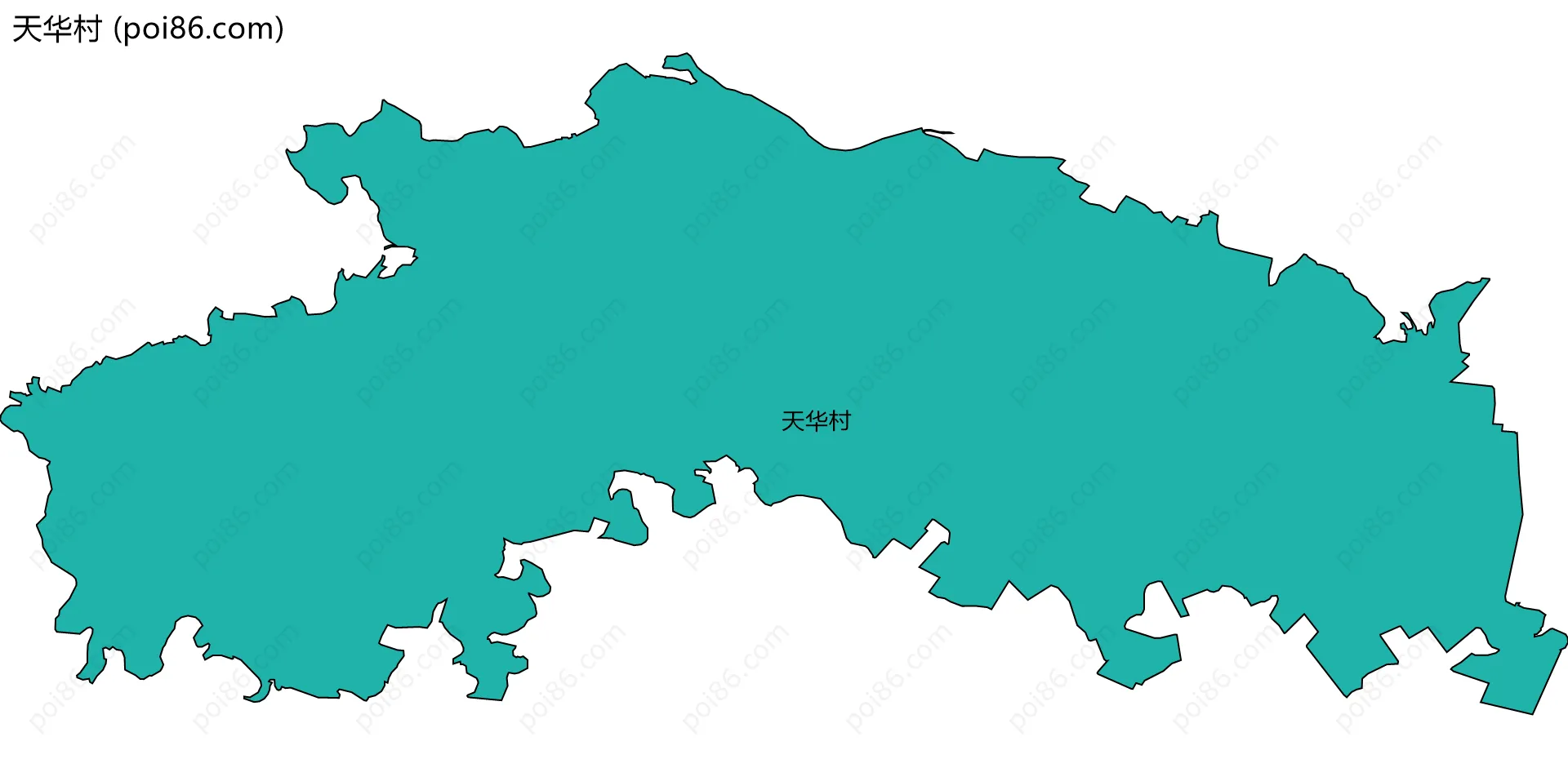 天华村边界地图