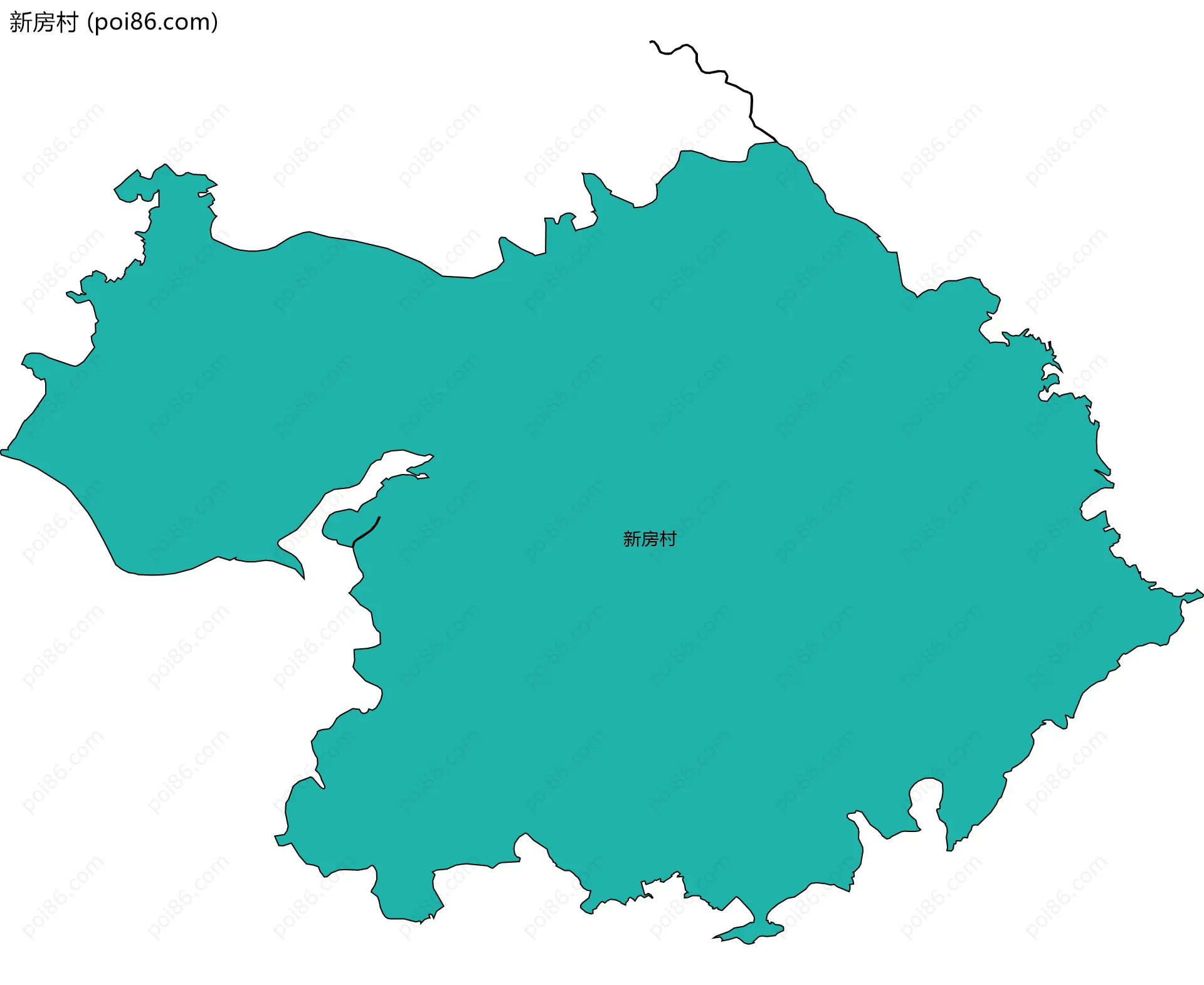 新房村边界地图