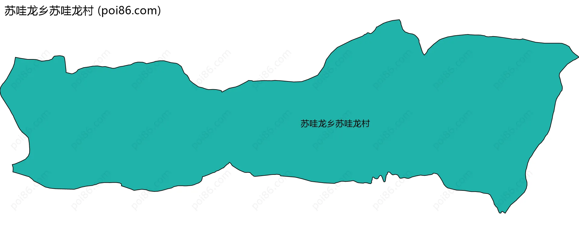 苏哇龙乡苏哇龙村边界地图