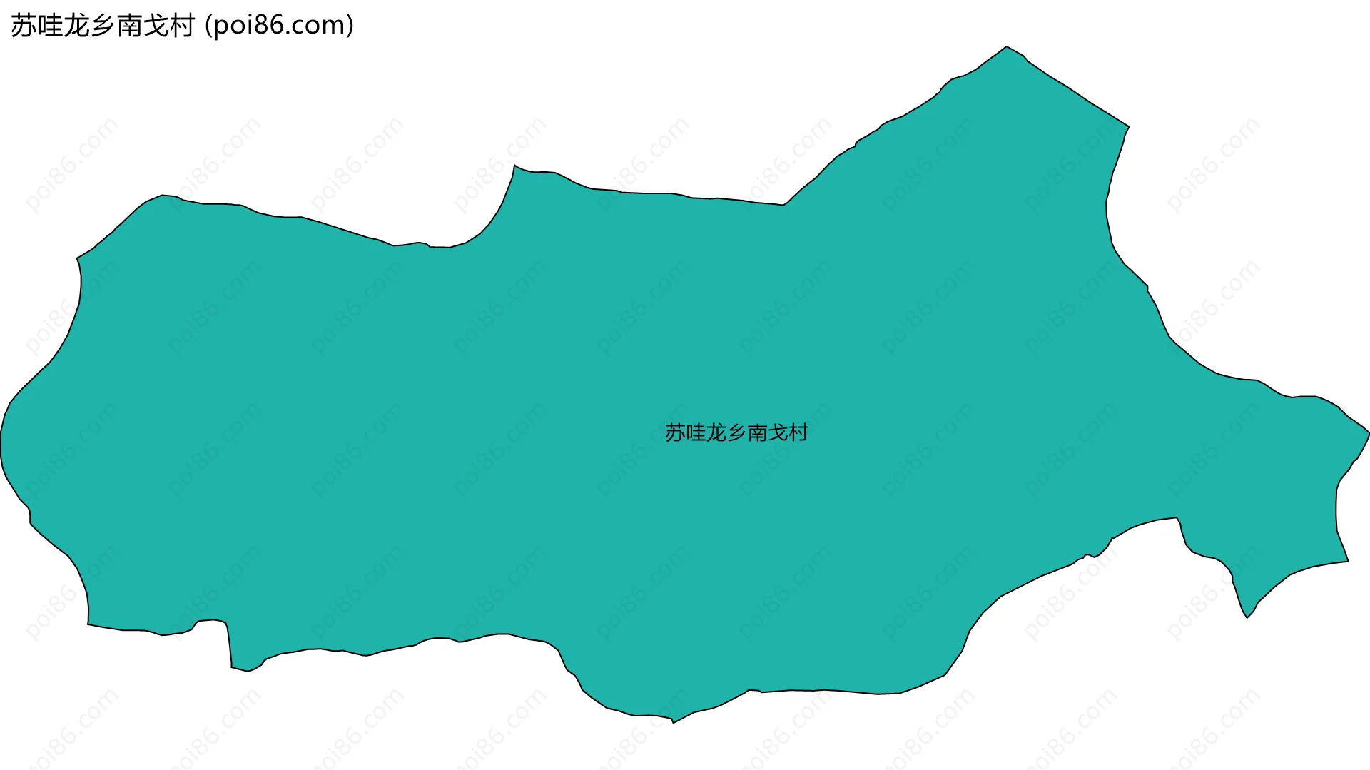 苏哇龙乡南戈村边界地图