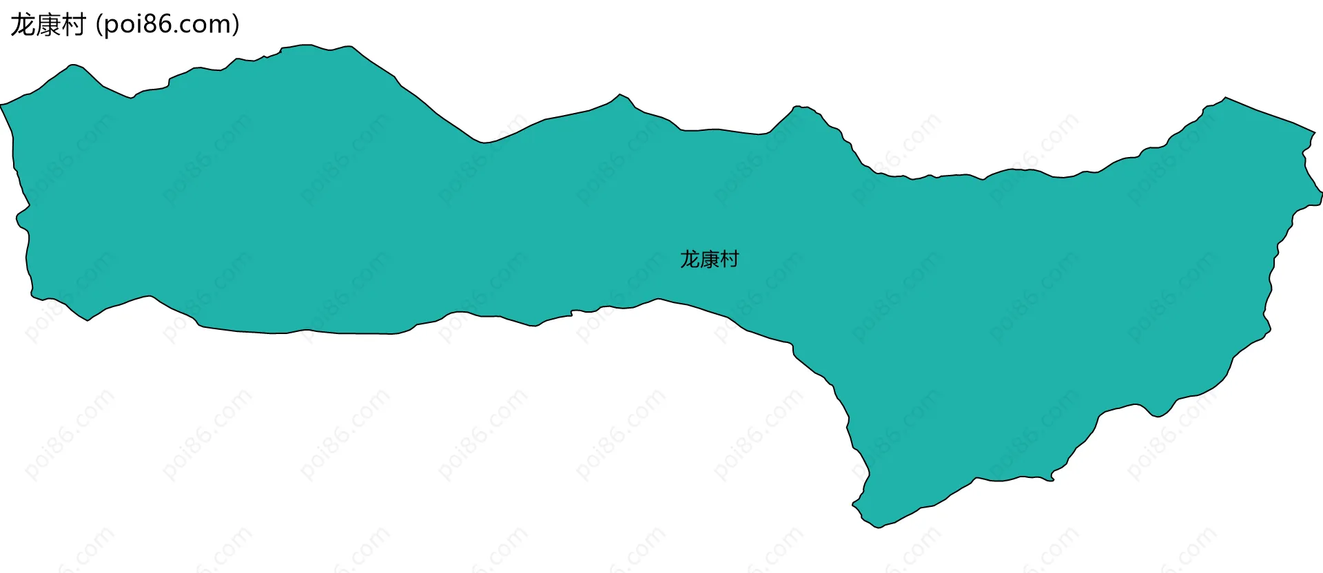 龙康村边界地图