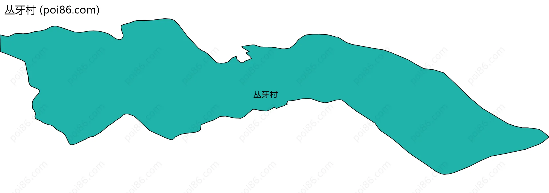 丛牙村边界地图
