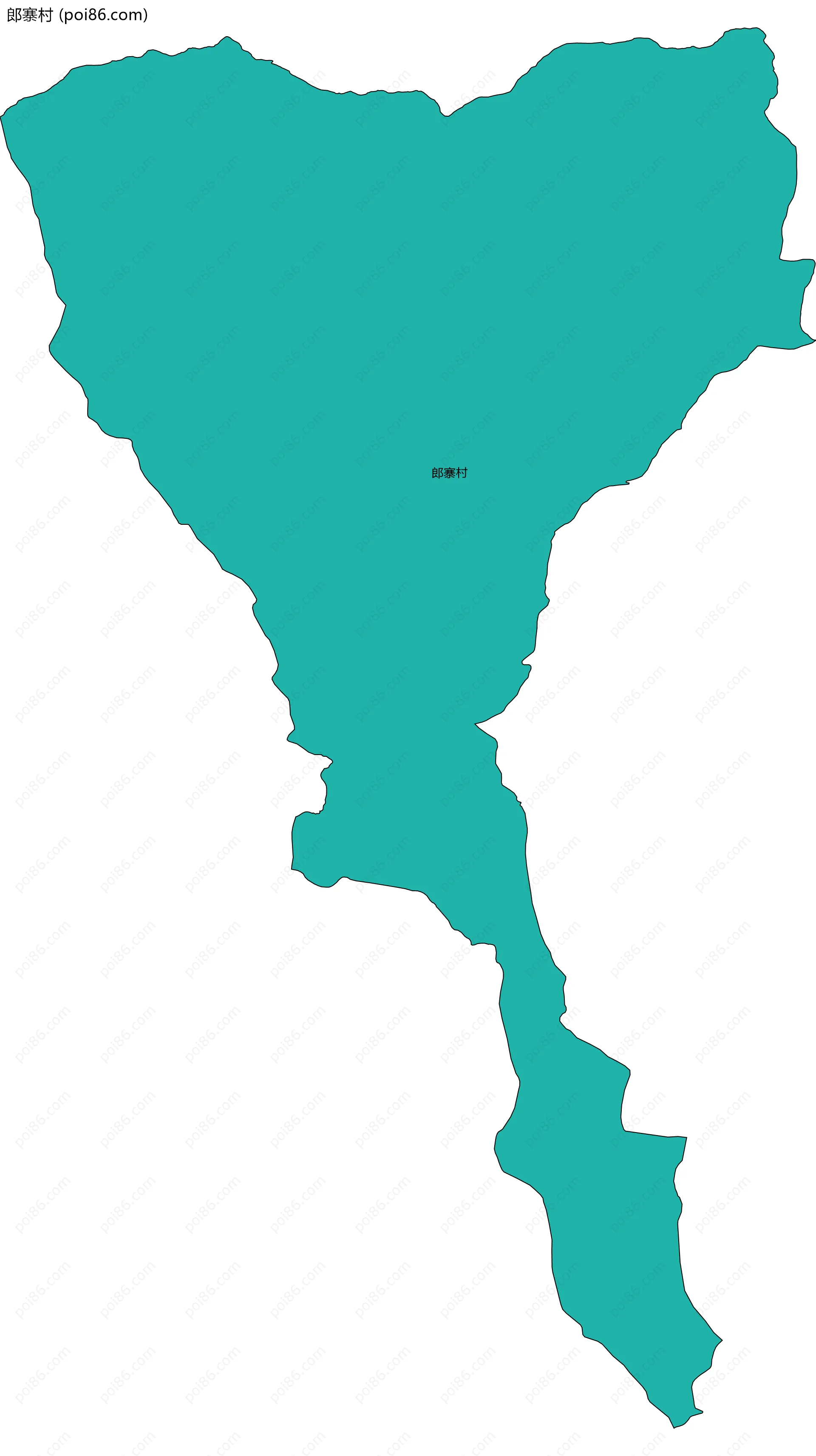 郎寨村边界地图