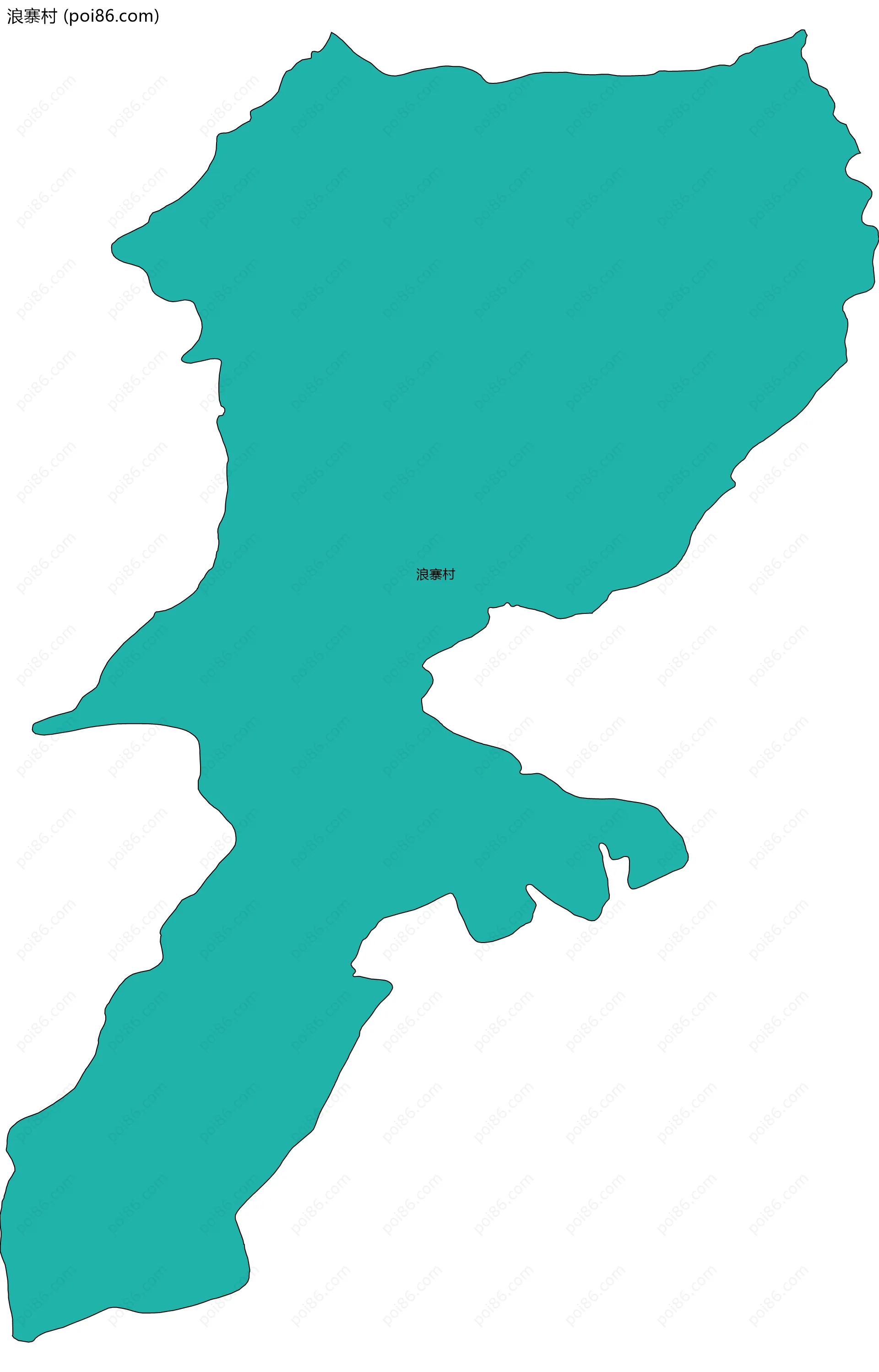 浪寨村边界地图