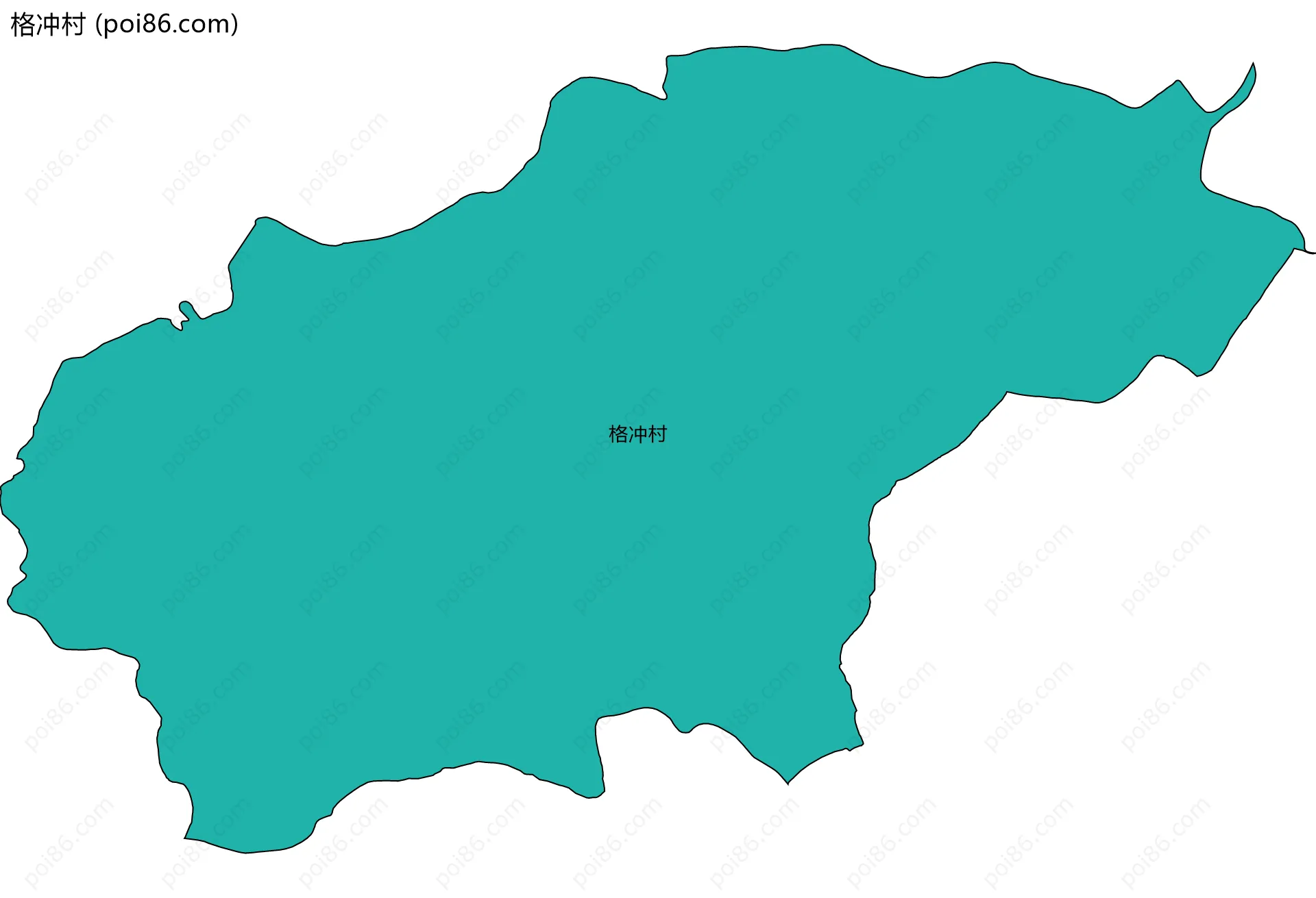 格冲村边界地图