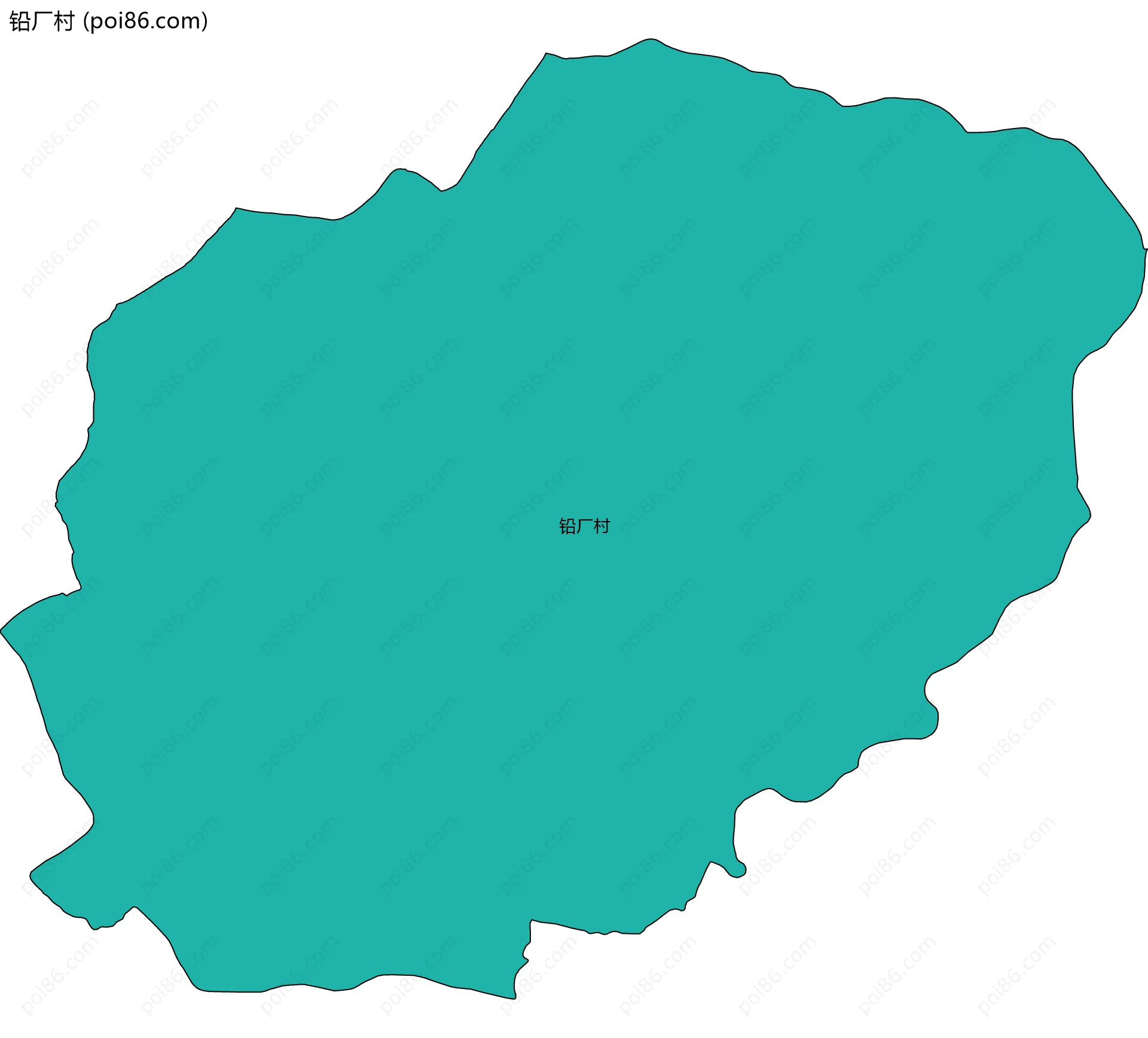 铅厂村边界地图