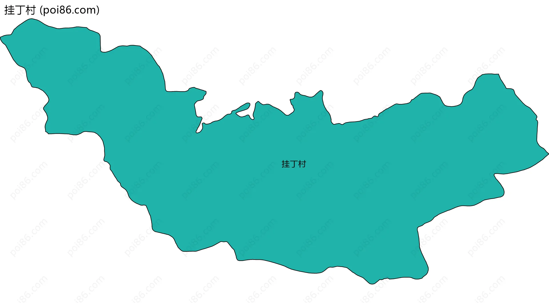 挂丁村边界地图