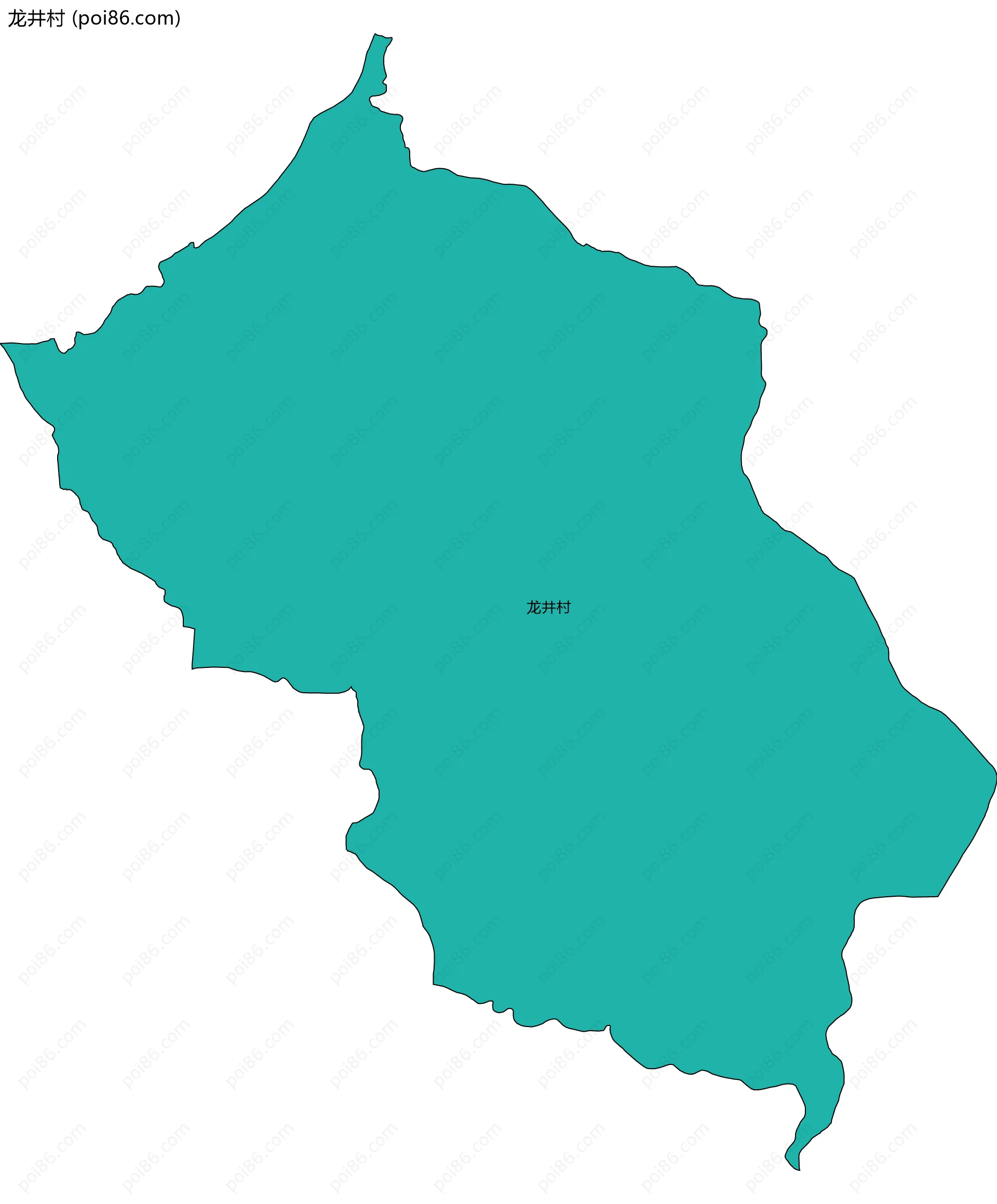 龙井村边界地图
