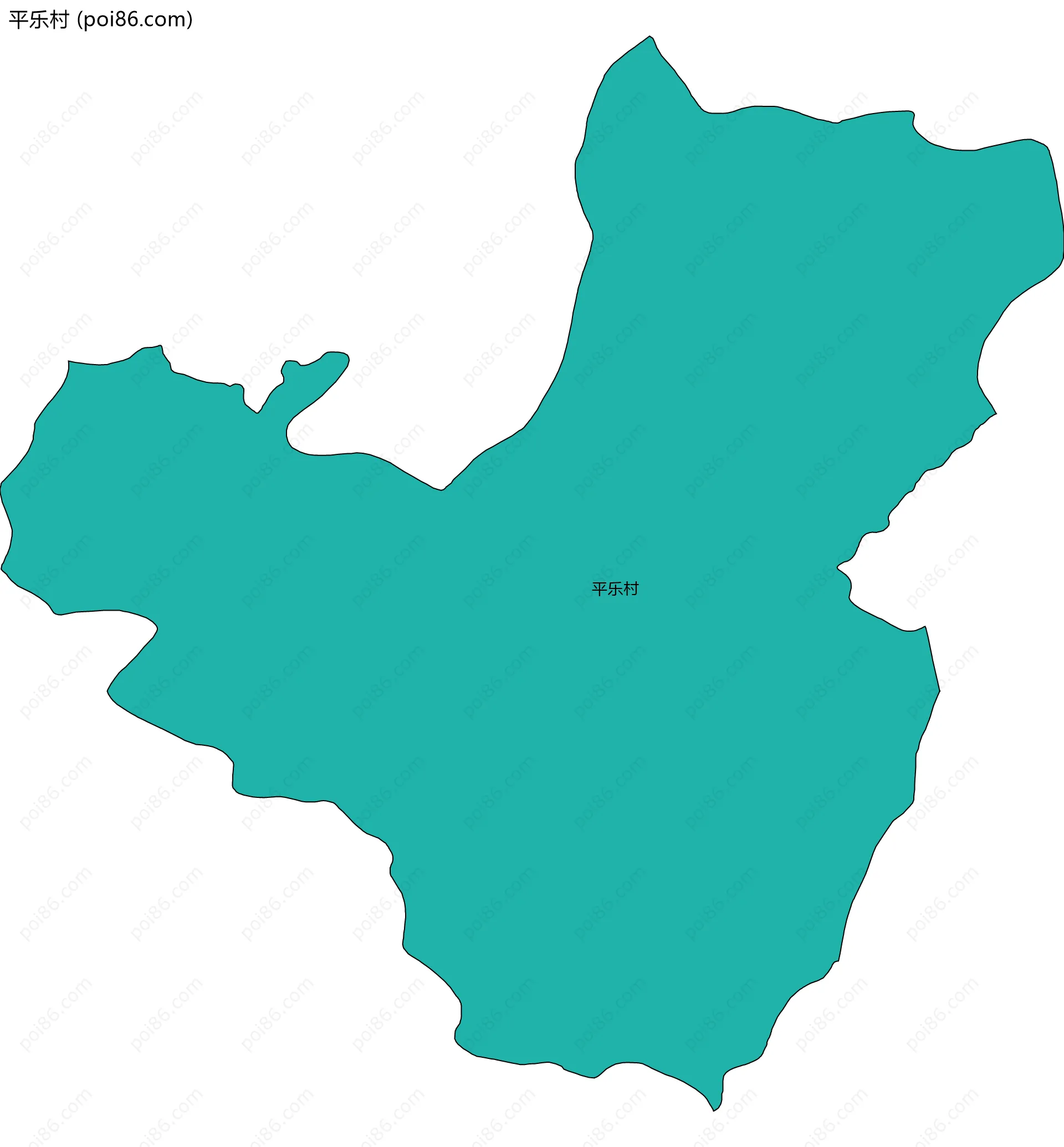 平乐村边界地图