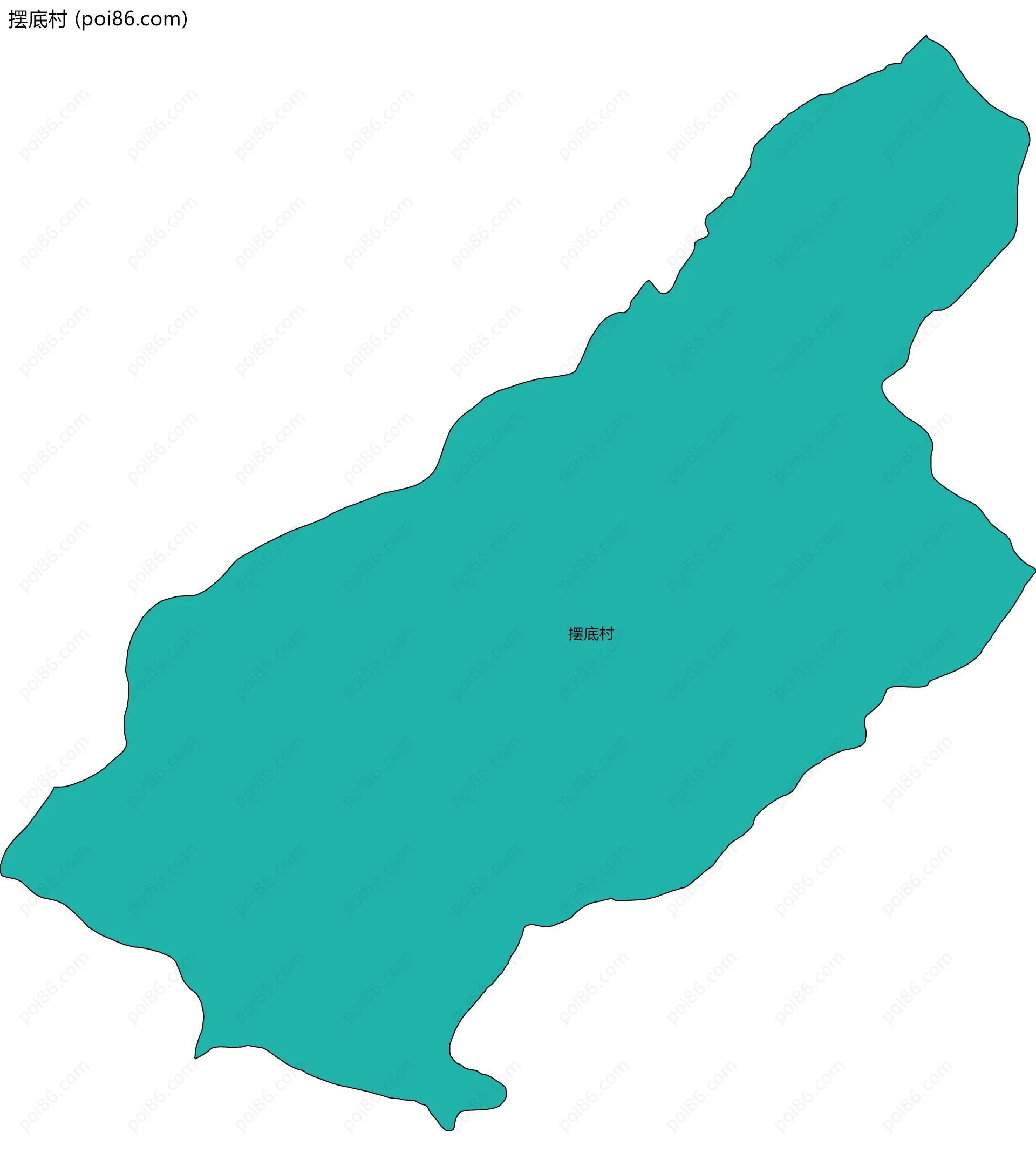 摆底村边界地图