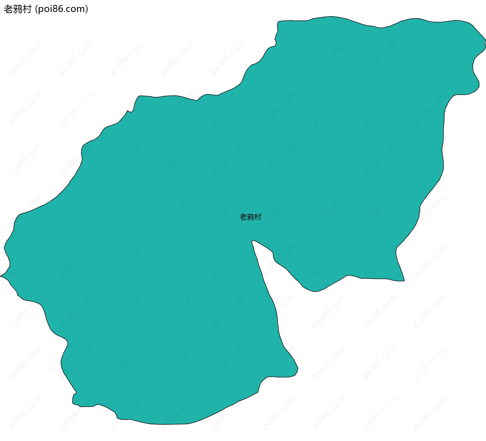 老鸦村边界地图