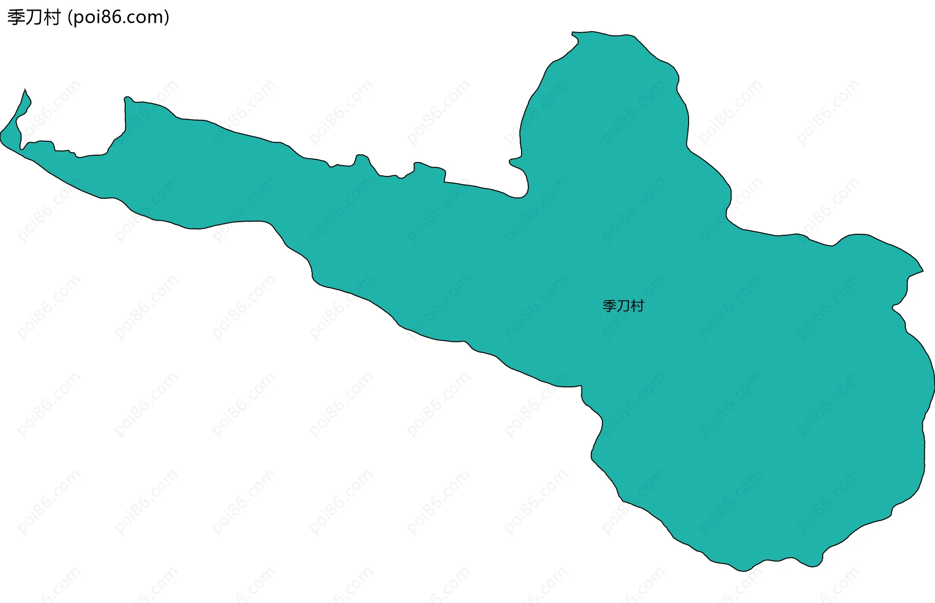 季刀村边界地图